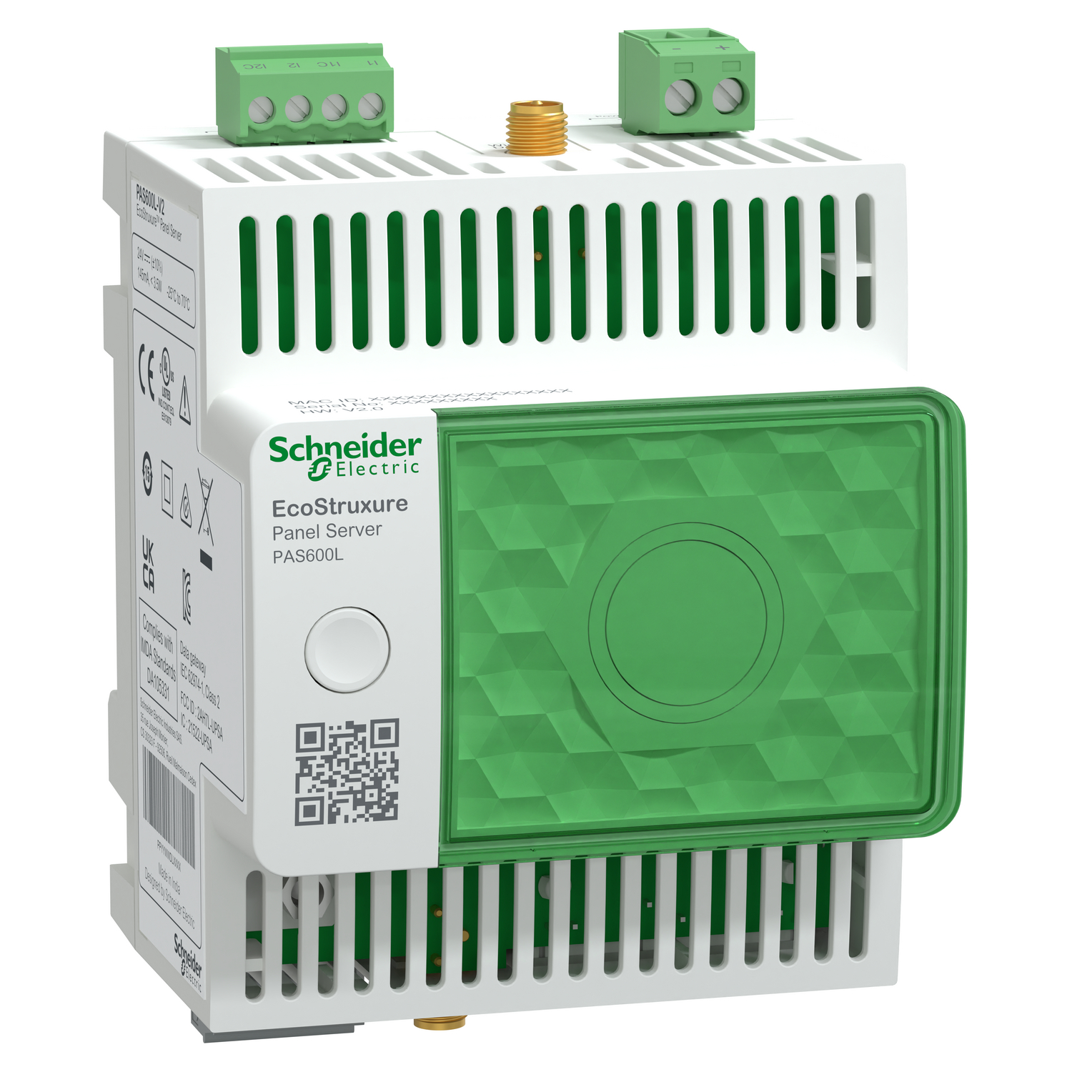 Schneider Electric Schneider Electric PAS600L – EcoStruxure Panel Server - universal wireless, concentrator modbus gateway 24 VDC