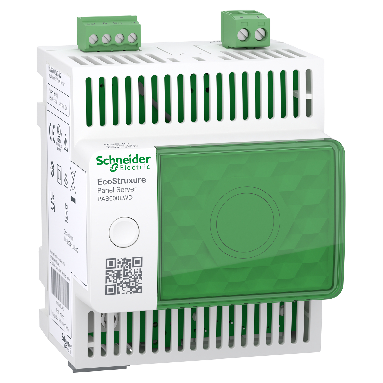 Schneider Electric Schneider Electric PAS600LWD – EcoStruxure Panel Server Wired by Design - universal concentrator modbus gateway 24 VDC