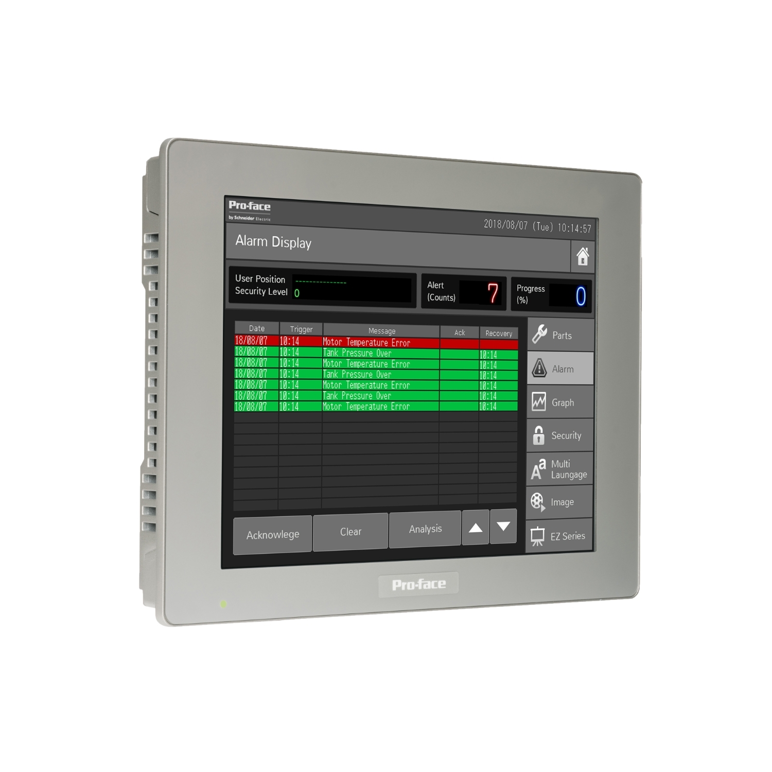 Schneider Electric Schneider Electric PFXSP5600TAD – 12 touch panel display, XGA, Analog-Single, Modular, 12-24VDC