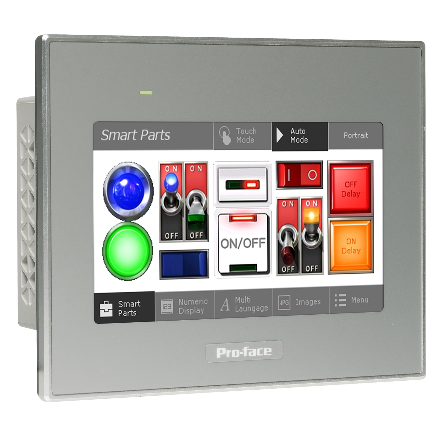 Schneider Electric Schneider Electric PFXST6200WADE – 4"W touch panel display, 1COM, 1Ethernet, USB host&device, 24VDC, GP-ProEX model