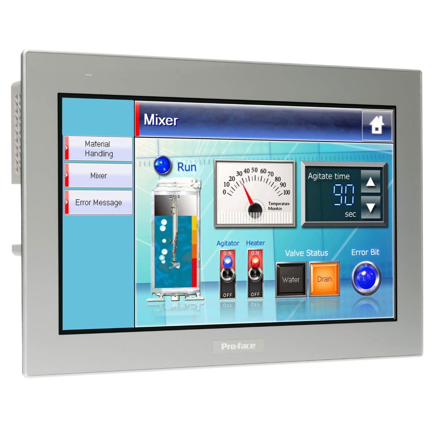 Schneider Electric Schneider Electric PFXST6700WADE – 15"W touch panel display, 2COM, 2Ethernet, USB host&device, 24VDC, GP-ProEX model