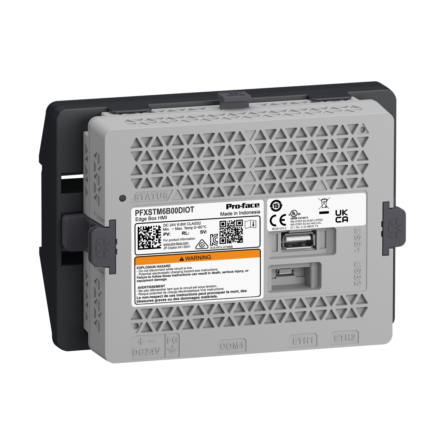 Schneider Electric Schneider Electric PFXSTM6B00DIOT – Edge Box HMI, Proface STM6000, 1COM, 2Ethernet, 2 USB, 24 VDC