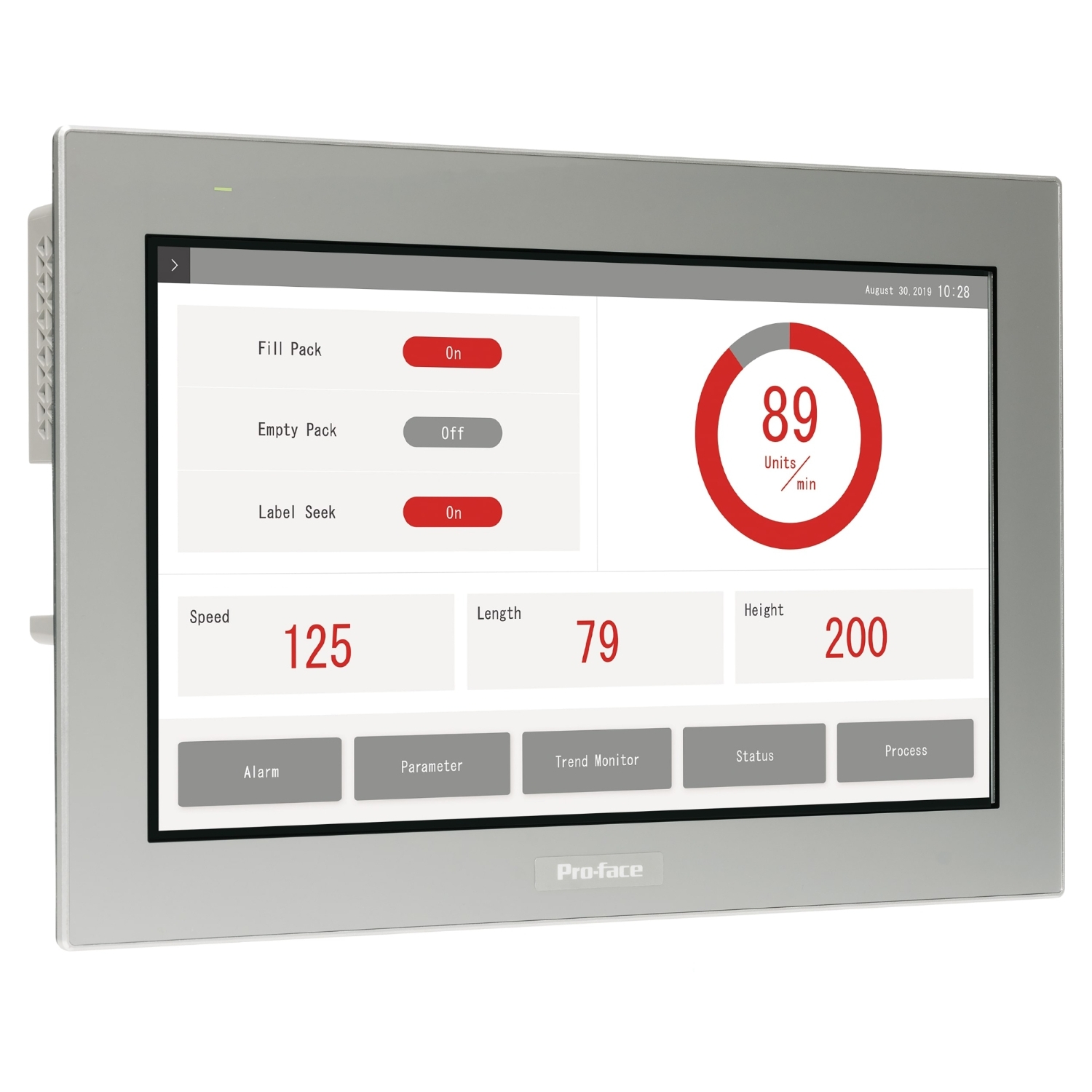 Schneider Electric Schneider Electric PFXSTW6700WAD – 10"W touch panel display, 2Ethernet, USB host, 24VDC