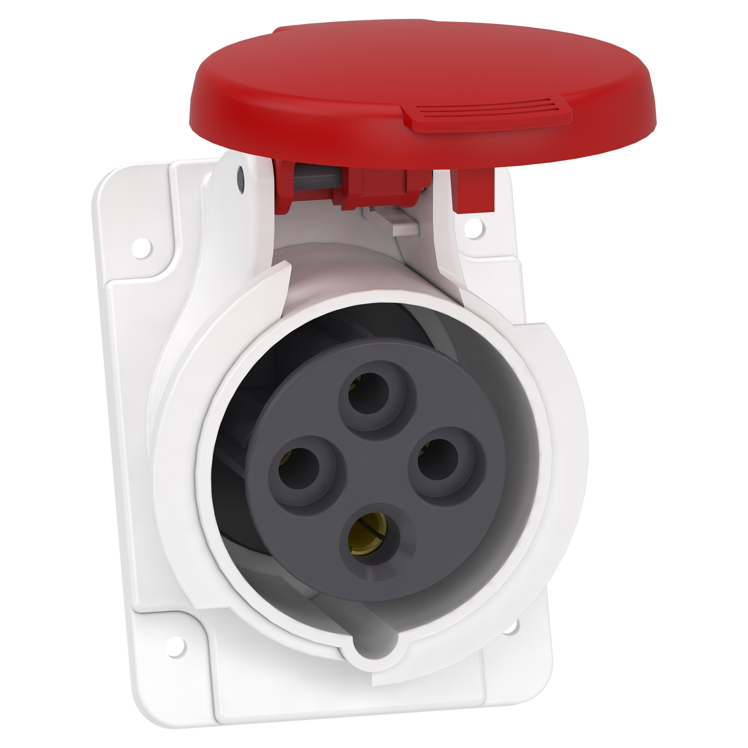 Schneider Electric Schneider Electric PKF16F434 – PratiKa socket - screw - angled - 16A - 3P + E - 380...415 V AC - panel