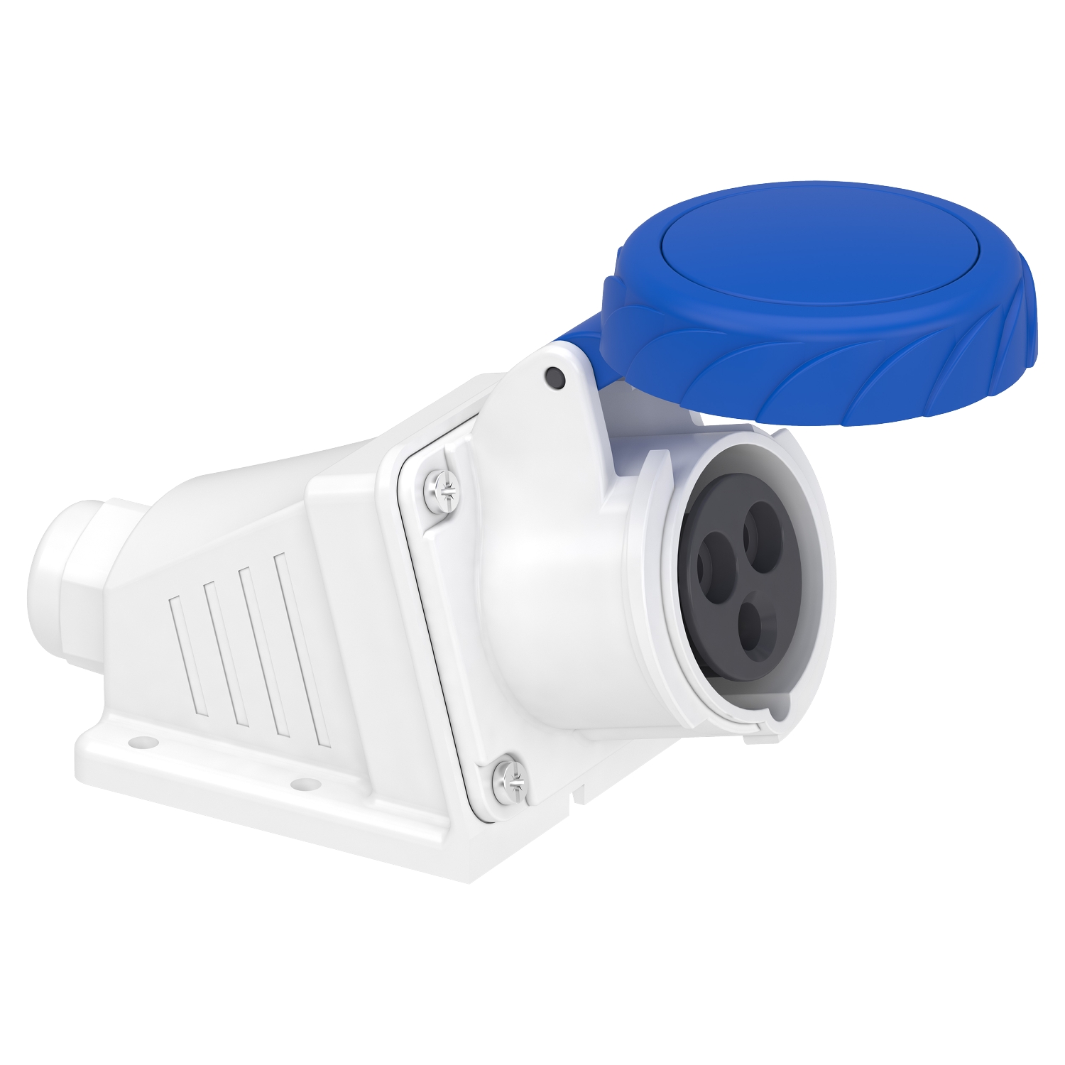 Schneider Electric Schneider Electric PKF16W723 – PratiKa socket - screw - angled - 16A - 2P + E - 200...250 V AC - wall