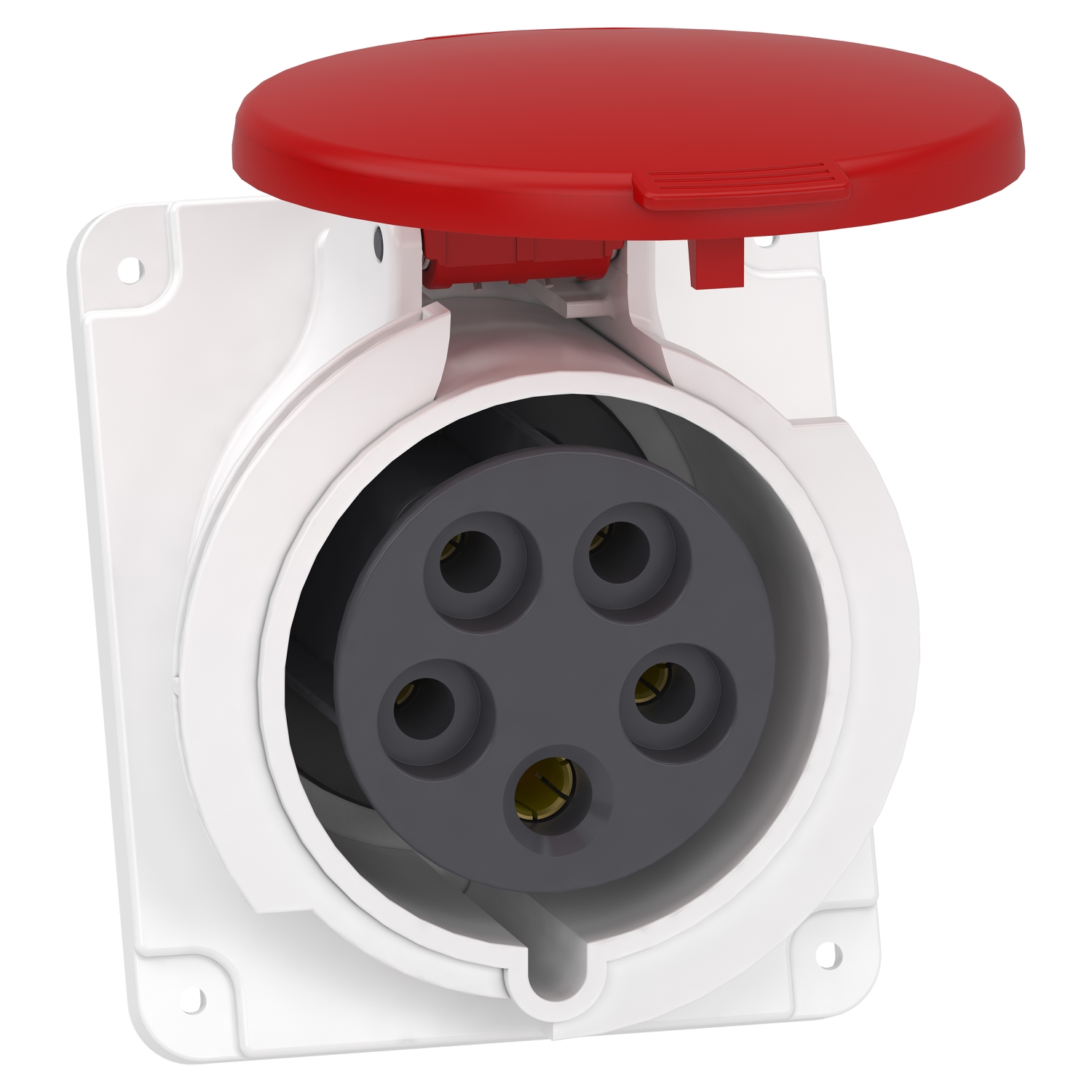Schneider Electric Schneider Electric PKF32F435 – PratiKa socket - screw - angled - 32A - 3P + N + E - 380...415 V AC - panel