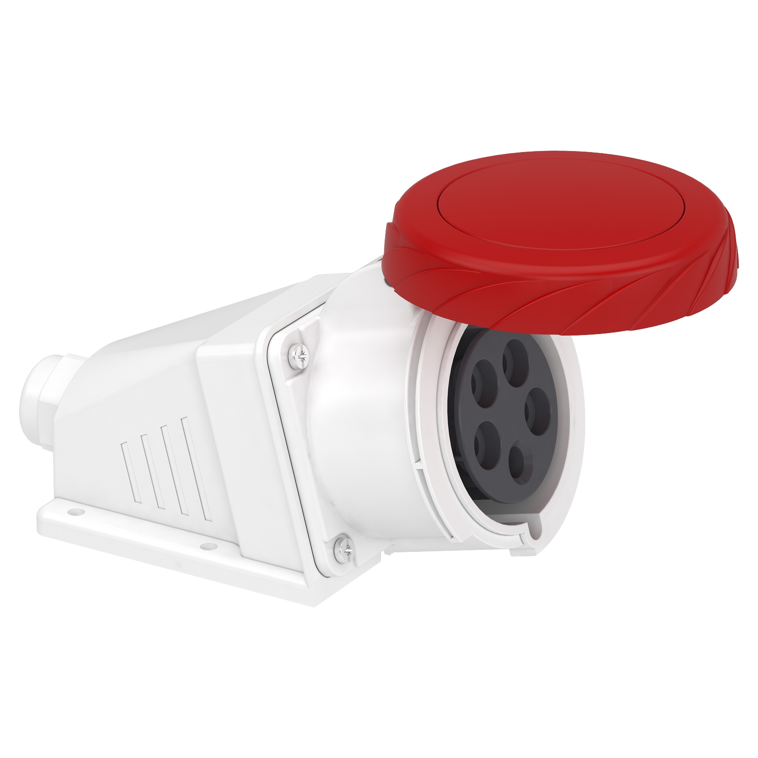 Schneider Electric Schneider Electric PKF32W735 – PratiKa socket - screw - angled - 32A - 3P + N + E - 380...415 V AC - wall