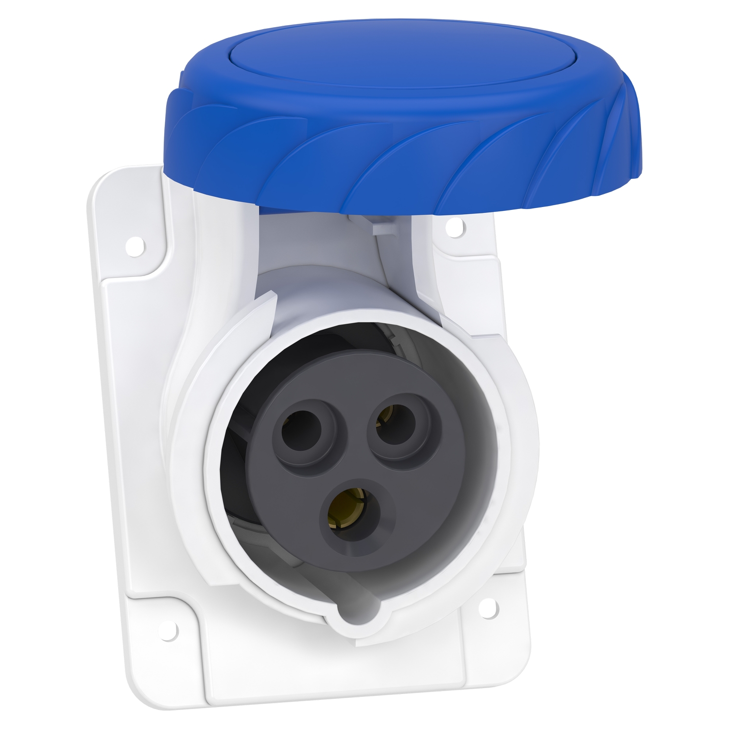 Schneider Electric Schneider Electric PKY16F723 – PratiKa socket - fast - angled - 16A - 2P + E - 200...250 V AC - panel