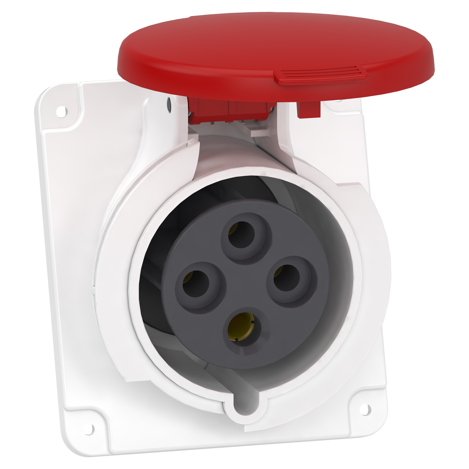 Schneider Electric Schneider Electric PKY32F434 – PratiKa socket - fast - angled - 32A - 3P + E - 380...415 V AC - panel