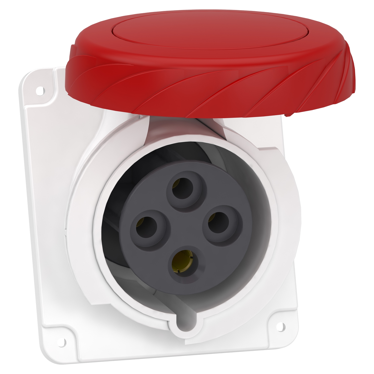 Schneider Electric Schneider Electric PKY32F734 – PratiKa socket - fast - angled - 32A - 3P + E - 380...415 V AC - panel