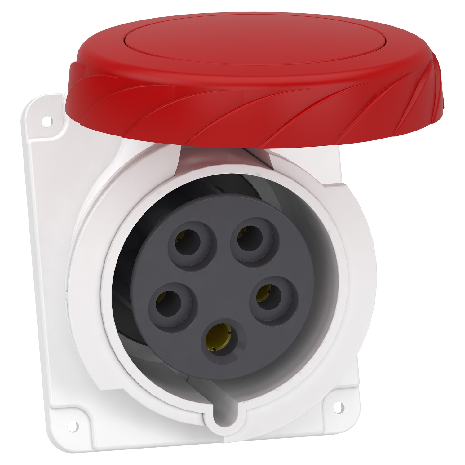 Schneider Electric Schneider Electric PKY32F735 – PratiKa socket - fast - angled - 32A - 3P + N + E - 380...415 V AC - panel