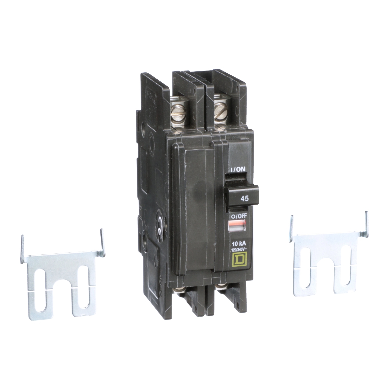 Schneider Electric Schneider Electric QOU245B – Mini circuit breaker, QOU, 45A, 2 pole, 120/240 VAC, 10kA, bulk pack