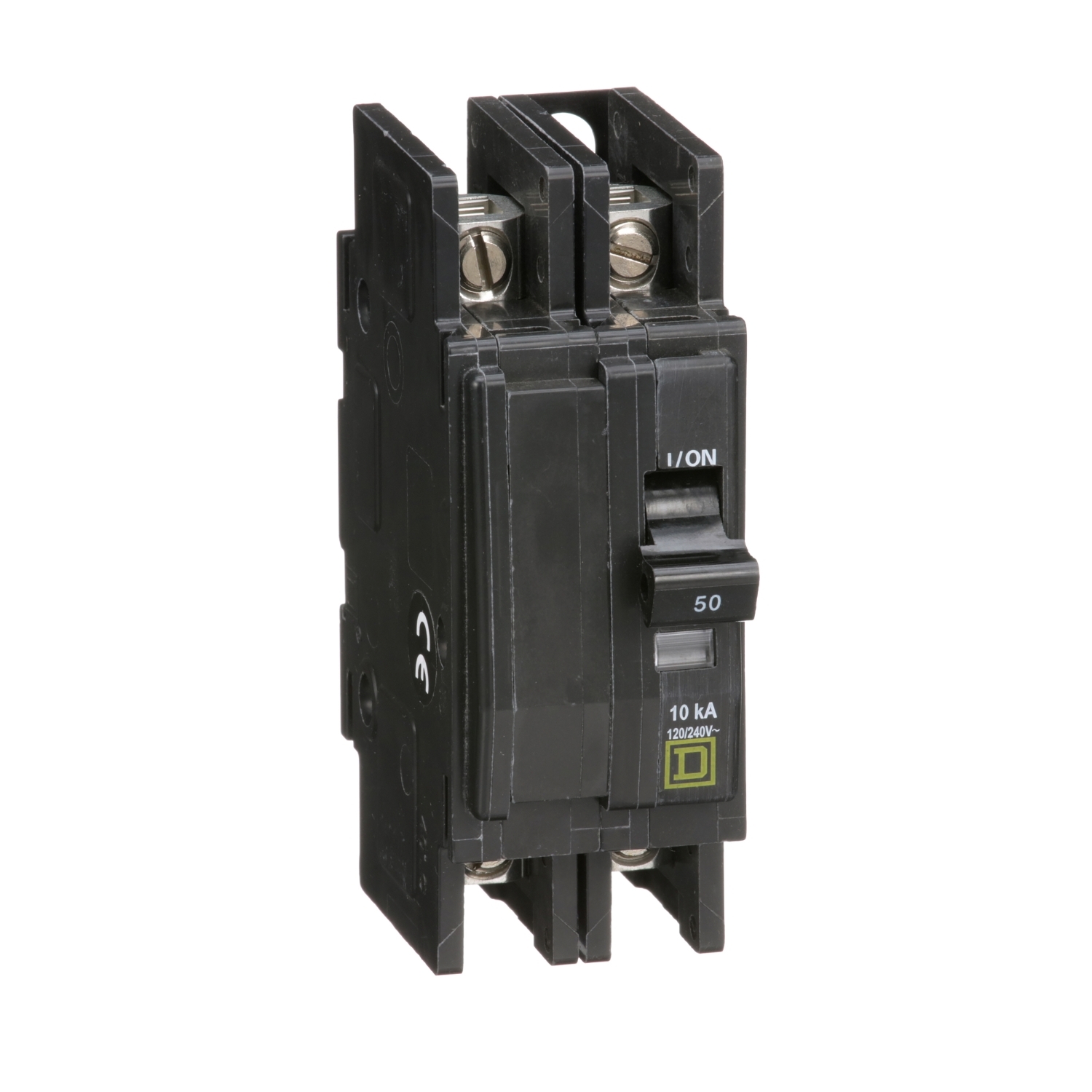Schneider Electric Schneider Electric QOU250B – Mini circuit breaker, QOU, 50A, 2 pole, 120/240VAC, 10kA, bulk pack