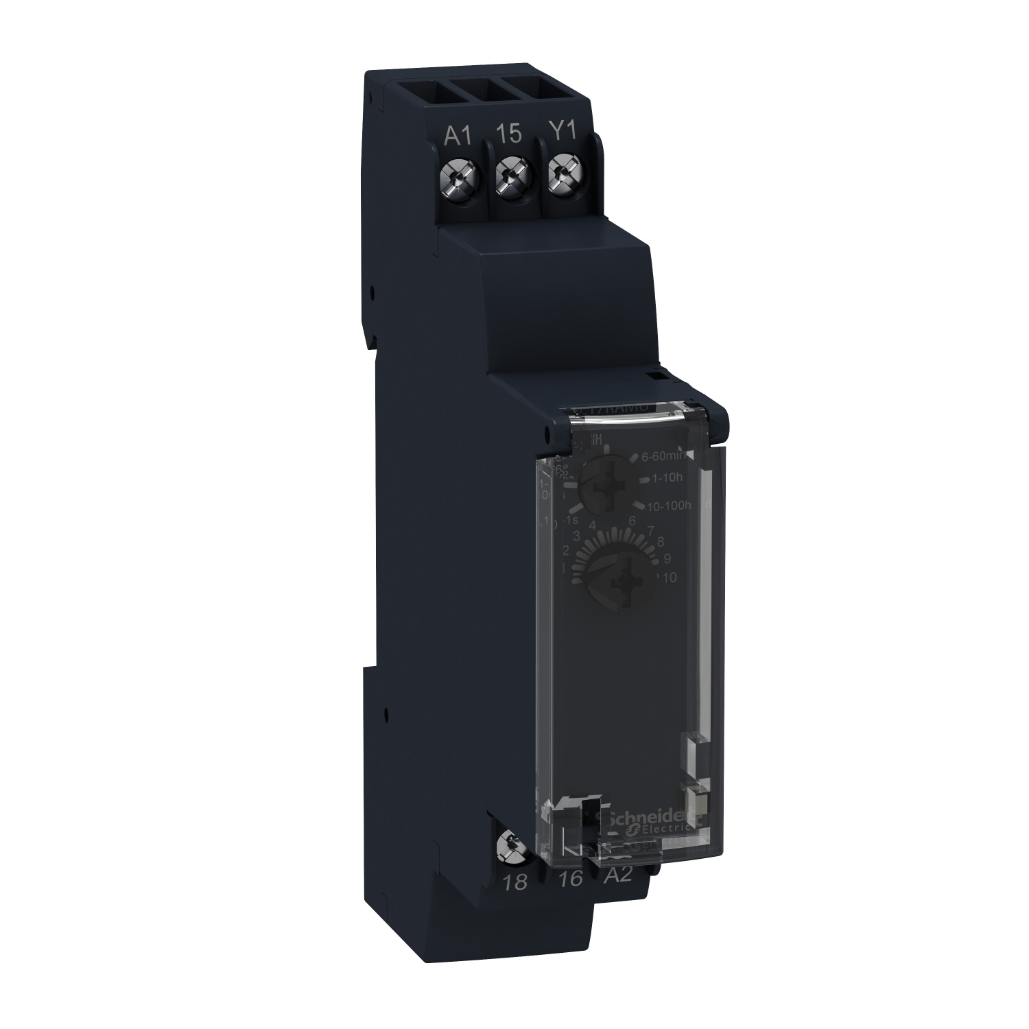 Schneider Electric Schneider Electric RE17RBMU – timing on impulse, one shot timing relay - 1 s..100 h - 24..240 V AC - 1 OC