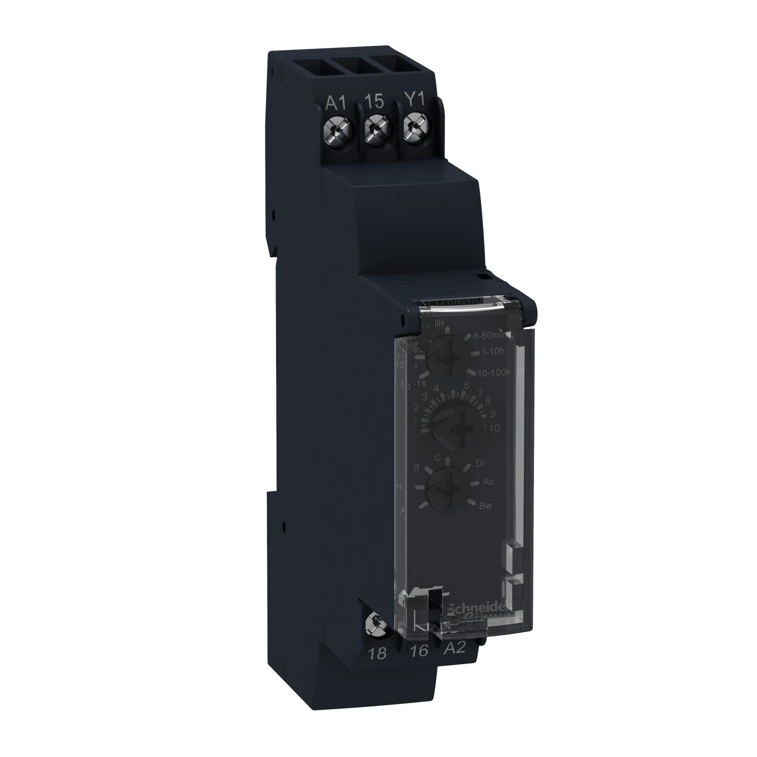 Schneider Electric Schneider Electric RE17RMMU – time delay relay 10 functions - 1 s..100 h - 24..240 V AC - 1 OC