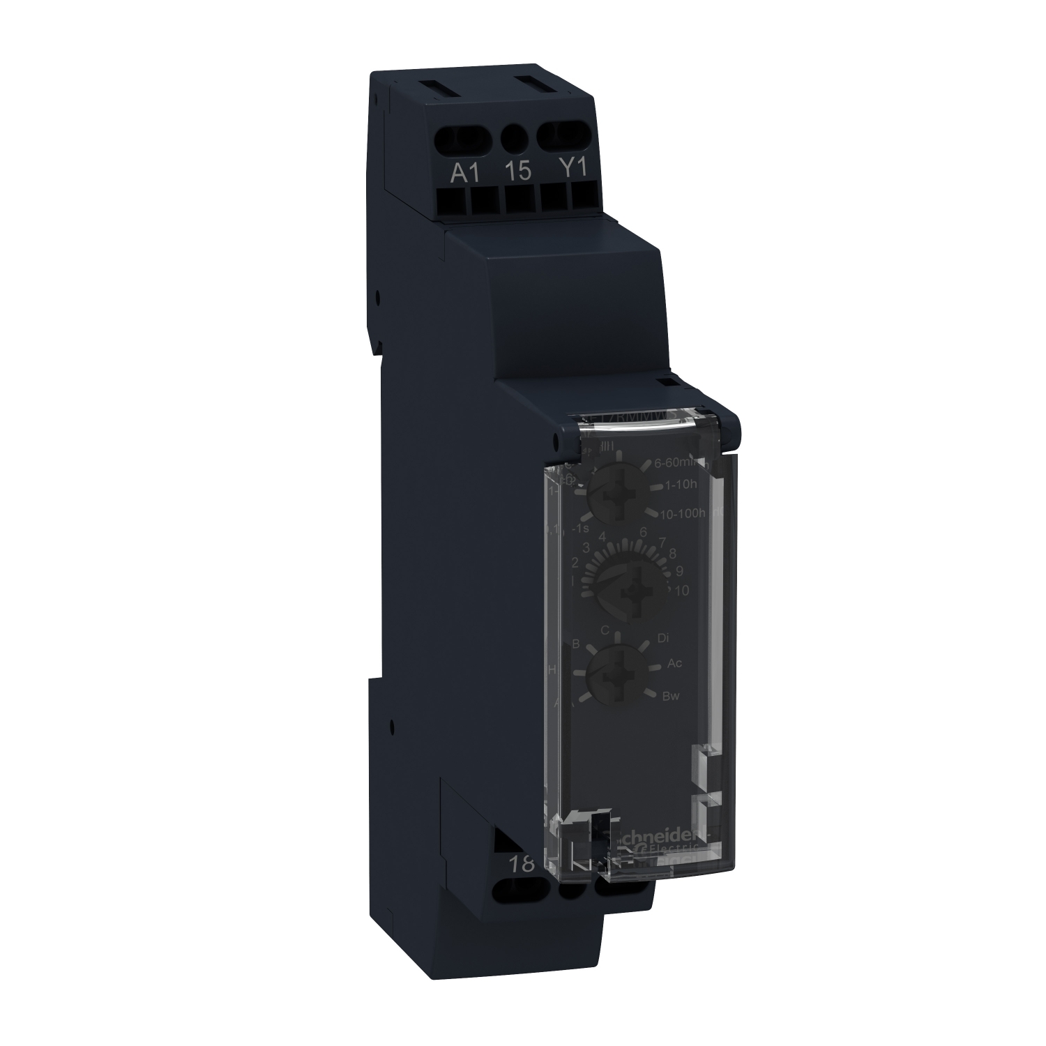 Schneider Electric Schneider Electric RE17RMMWS – time delay relay 10 functions - 1 s..100 h - 12..240 V AC/DC - 1 OC