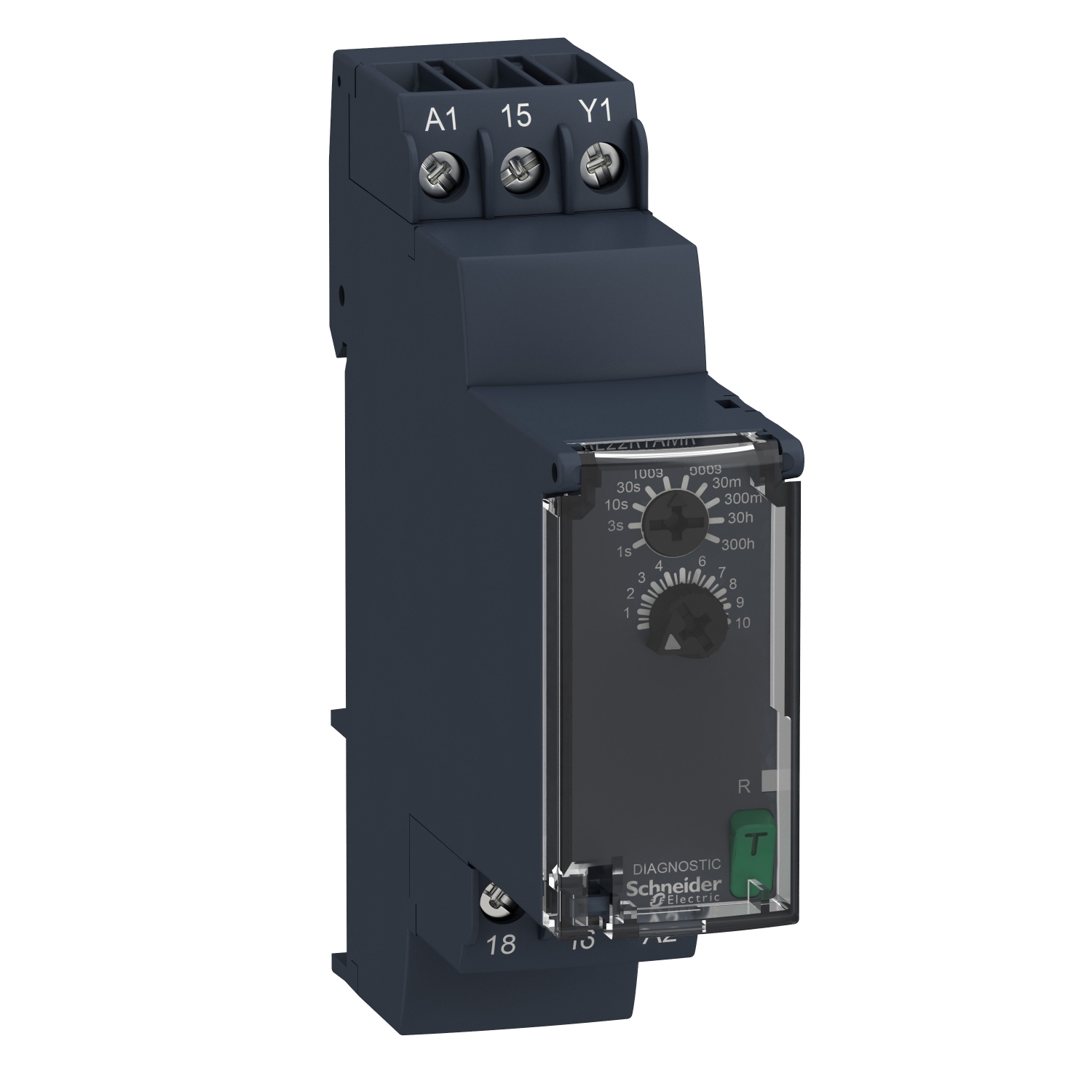 Schneider Electric Schneider Electric RE22R1AMR – On-delay Timing Relay - 0.05s…300h - 24…240V AC/DC - 1C/O