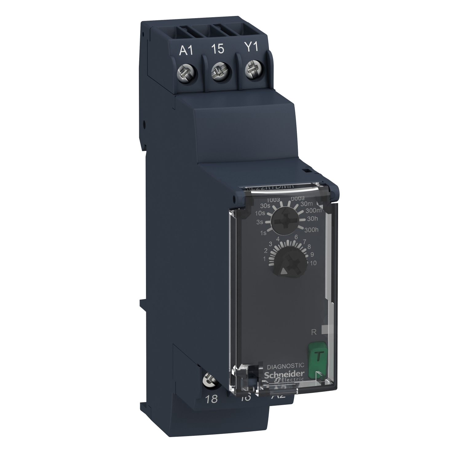 Schneider Electric Schneider Electric RE22R1DMR – Symmetrical Flashing Timing Relay - 0.05s…300h - 24…240V AC/DC - 1C/O