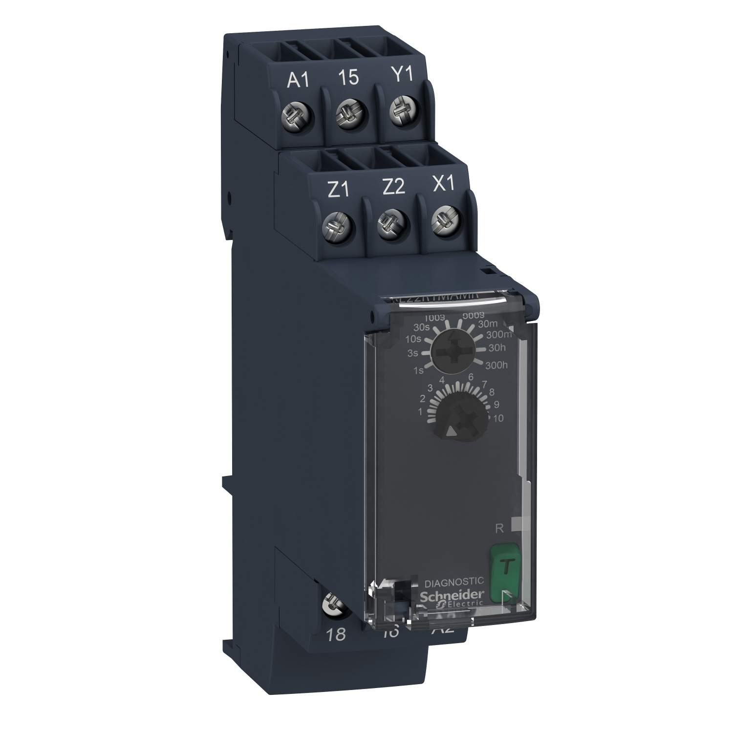 Schneider Electric Schneider Electric RE22R1MAMR – On-delay Timing Relay - 0.05s…300h - 24…240V AC/DC - 1C/O
