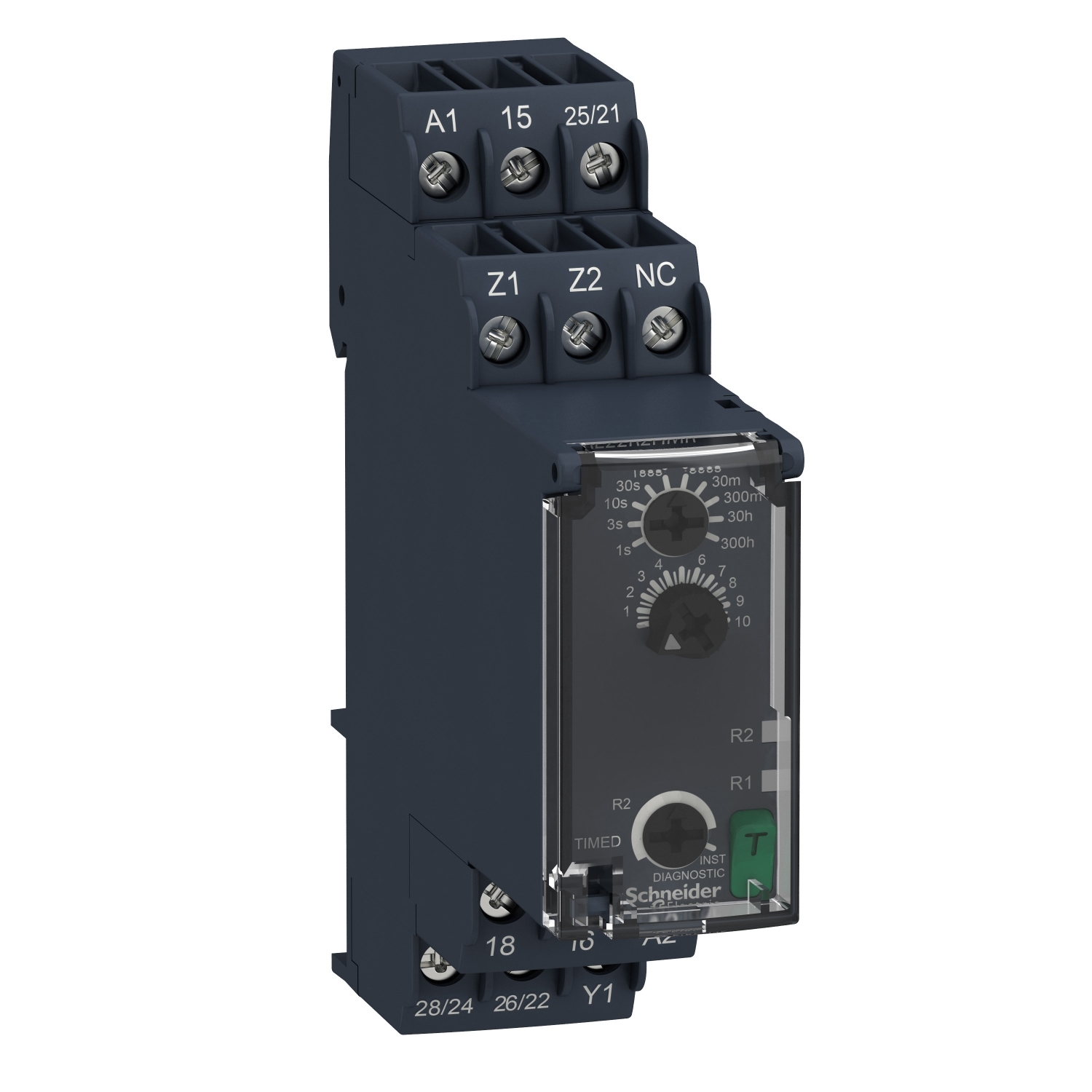 Schneider Electric Schneider Electric RE22R2HMR – Interval Timing Relay - 0.05s…300h - 24…240V AC/DC - 2C/O
