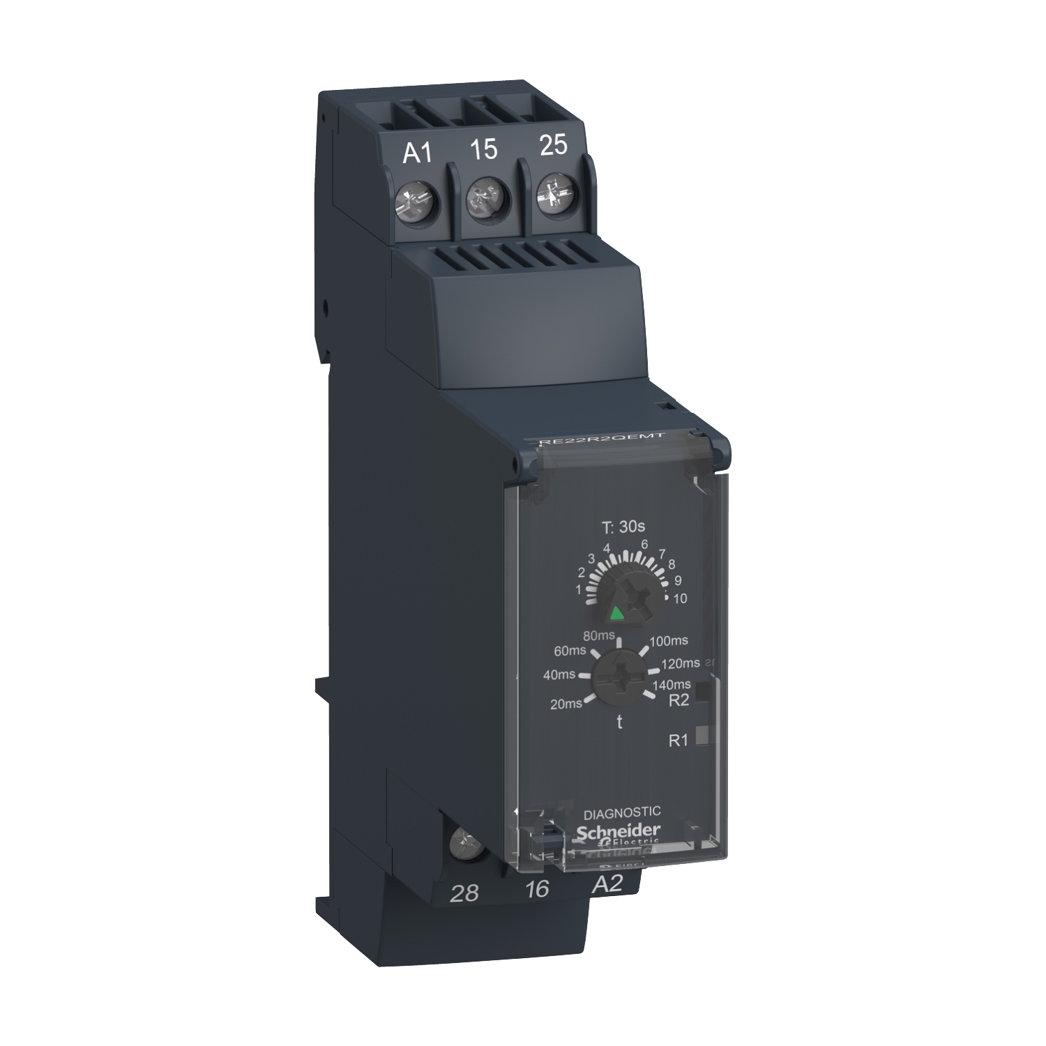 Schneider Electric Schneider Electric RE22R2QEMT – Star-Delta Timing Relay - 0.3s…30s - 380…415V AC - 2C/O