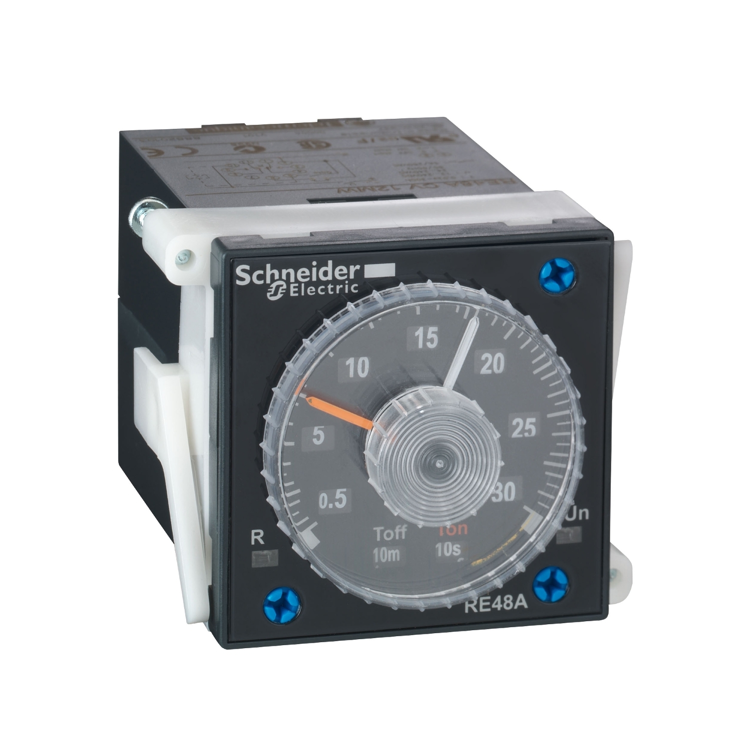 Schneider Electric Schneider Electric RE48ACV12MW – asymmetrical flashing relay - 0.02 s..300 h - 24..240 V AC - 2 OC