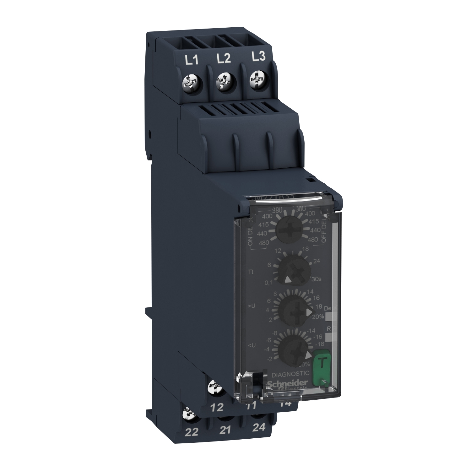 Schneider Electric Schneider Electric RM22TR33 – three-Phase Voltage control relay 380…480Vac, 2 C/O