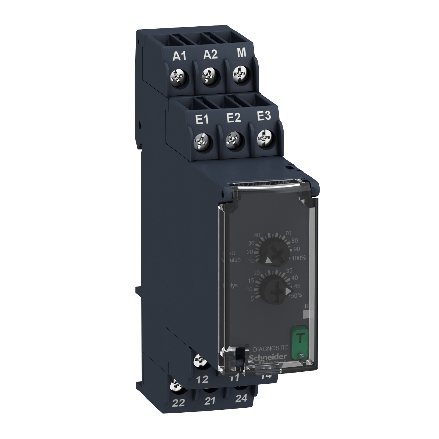 Schneider Electric Schneider Electric RM22UA22MR – Overvoltage control relay 1V…100Vac/dc, 2 C/O