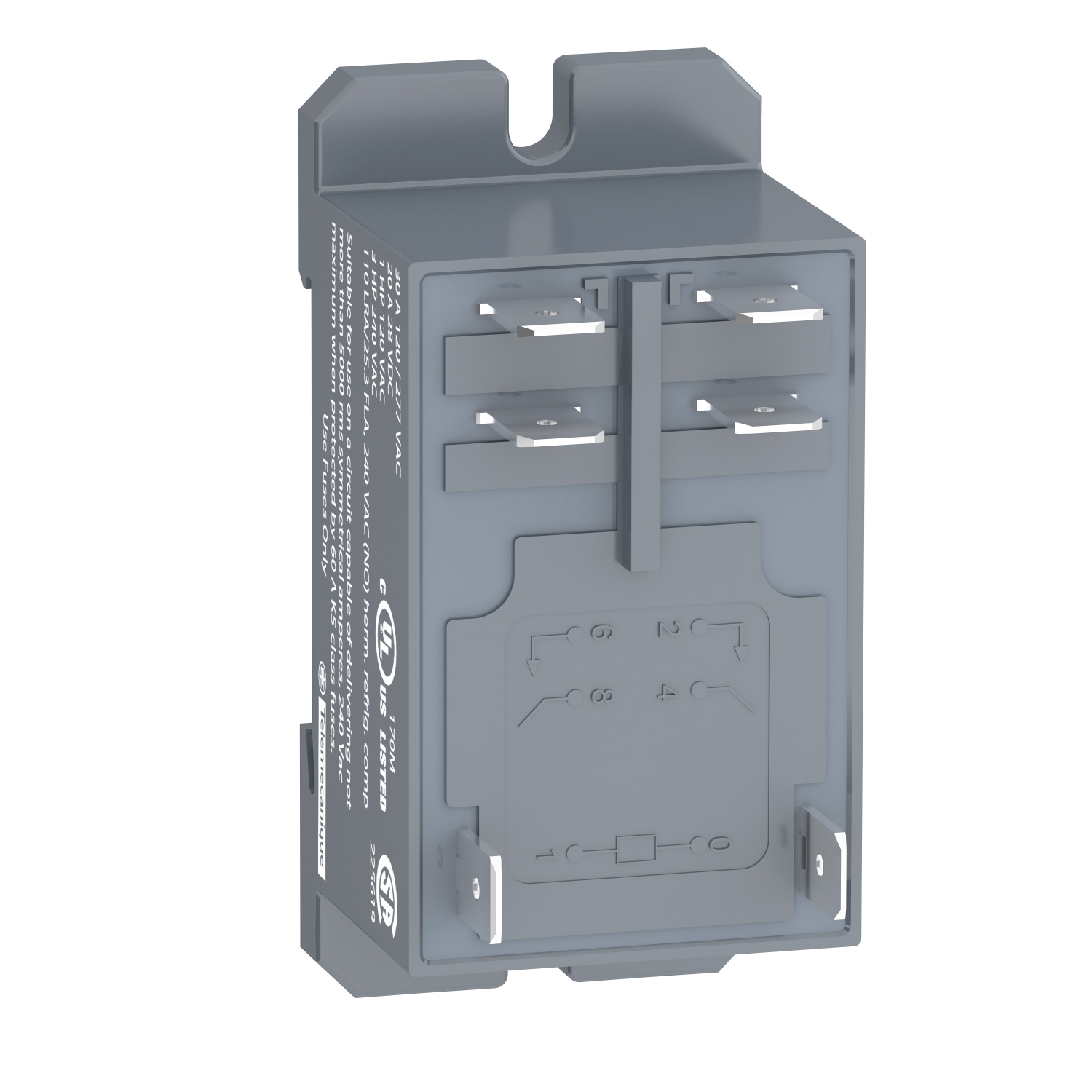 Schneider Electric Schneider Electric RPF2AF7 – power relay, Harmony electromechanical relays, DIN rail or panel mount relay, 30A, 2NO, 120V AC