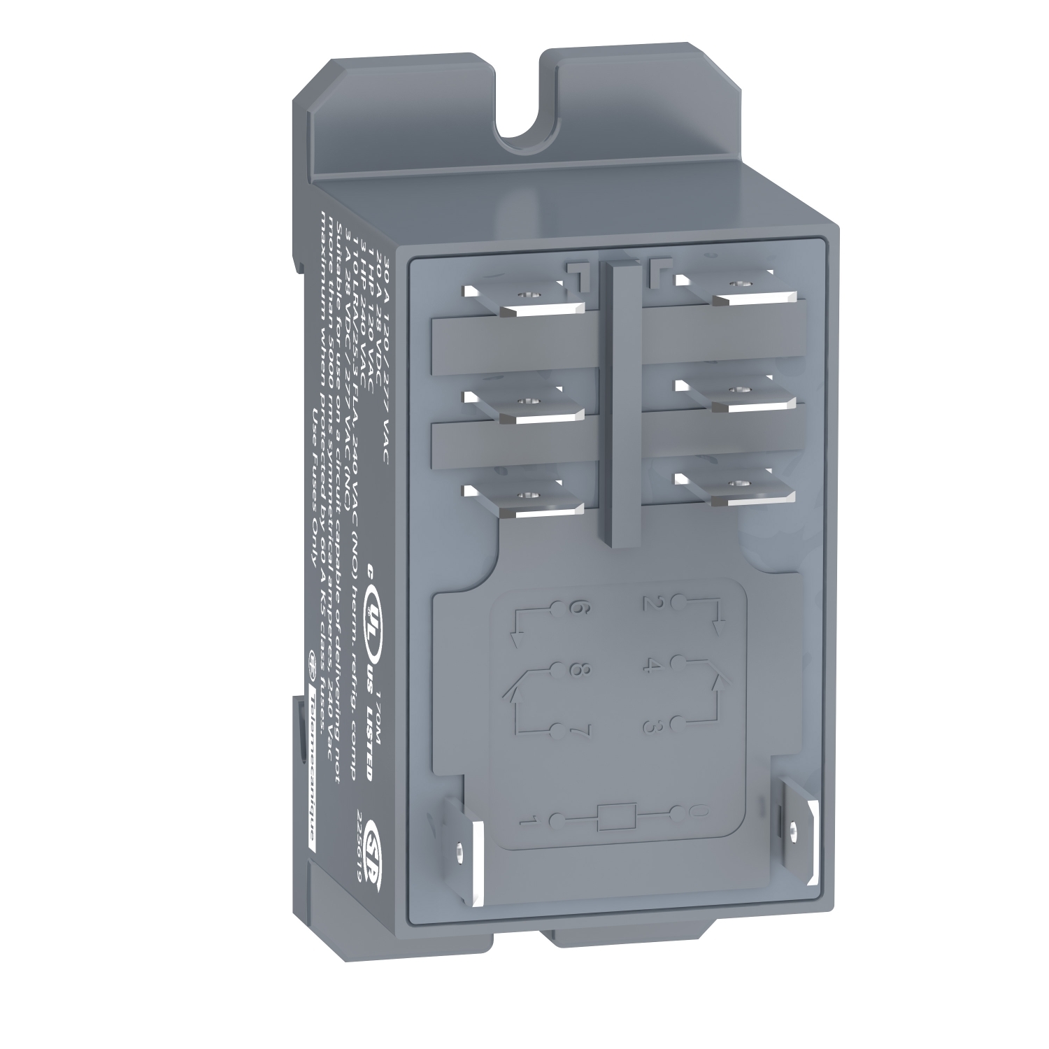 Schneider Electric Schneider Electric RPF2BJD – power relay, Harmony electromechanical relays, DIN rail or panel mount relay, 30A, 2CO, 12V DC