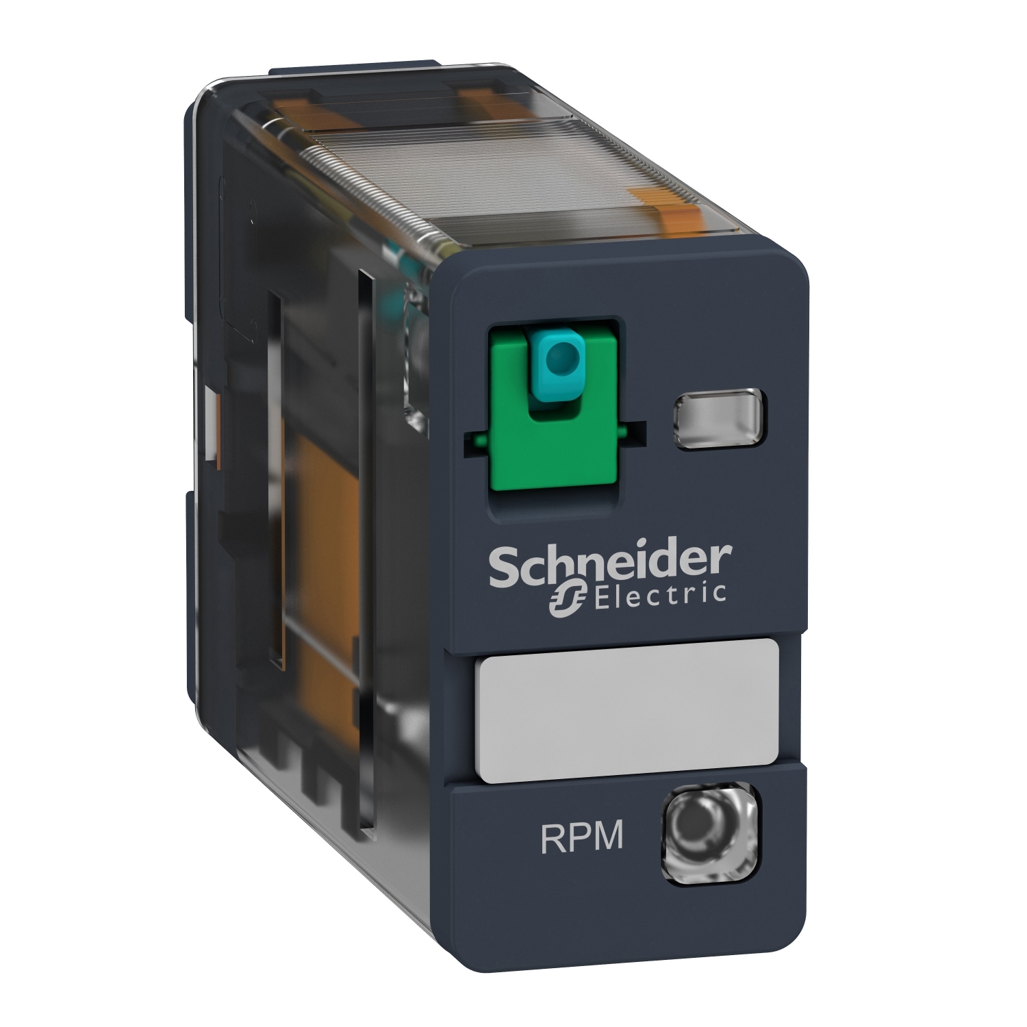 Schneider Electric Schneider Electric RPM12JD – plug-in relay, Harmony electromechanical relays, 15A, 1CO, with LED, lockable test button, 12V DC