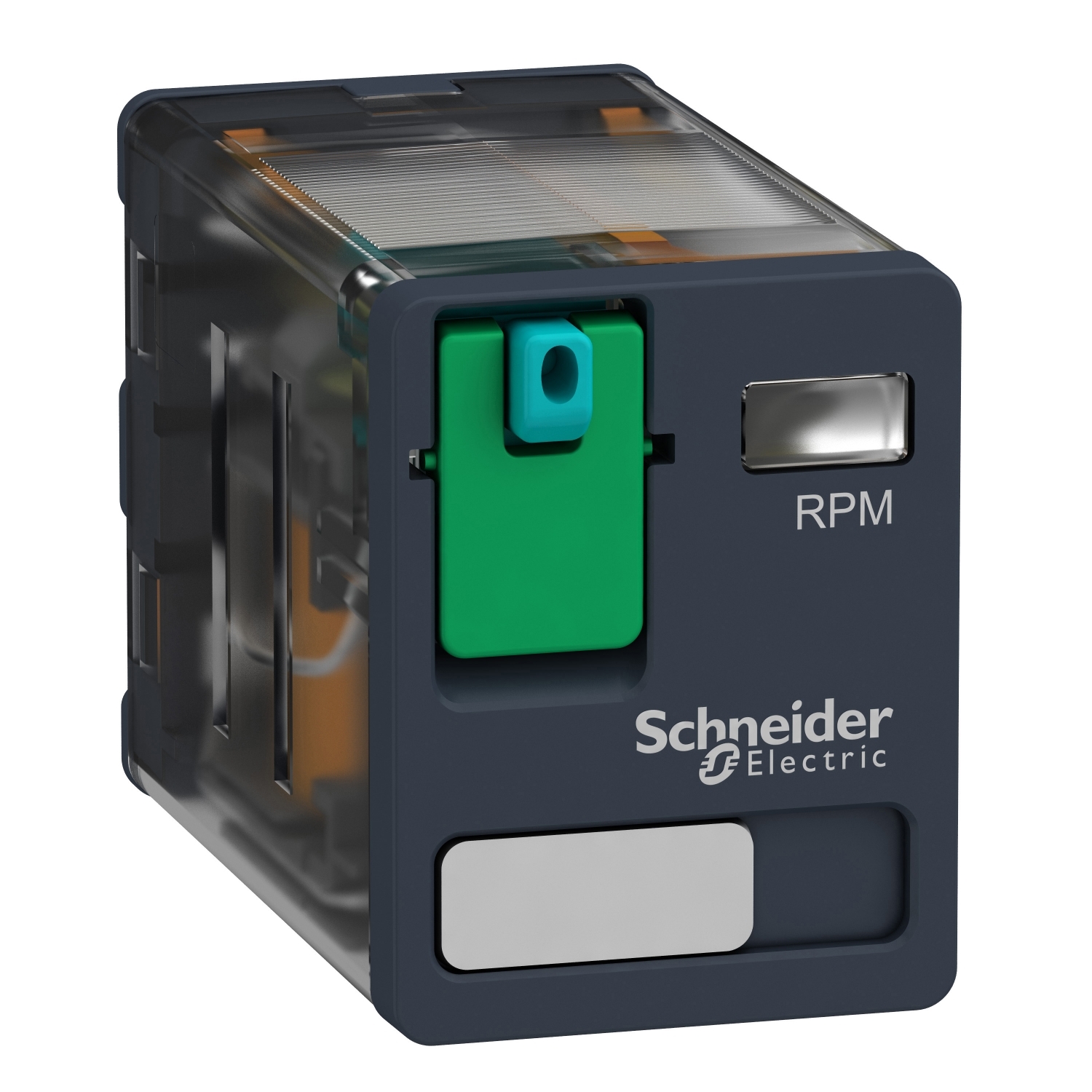 Schneider Electric Schneider Electric RPM21BD – plug-in relay, Harmony electromechanical relays, 15A, 2CO, lockable test button, 24V DC
