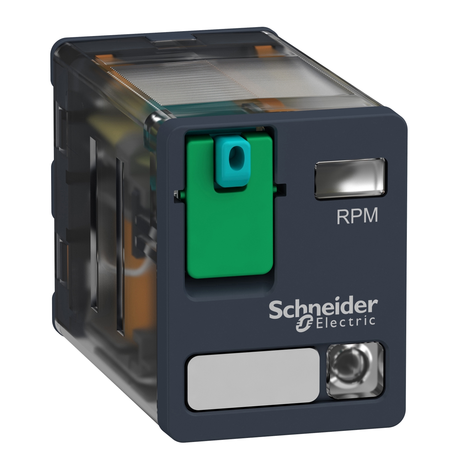 Schneider Electric Schneider Electric RPM22ED – plug-in relay, Harmony electromechanical relays, 15A, 2CO, with LED, lockable test button, 48V DC