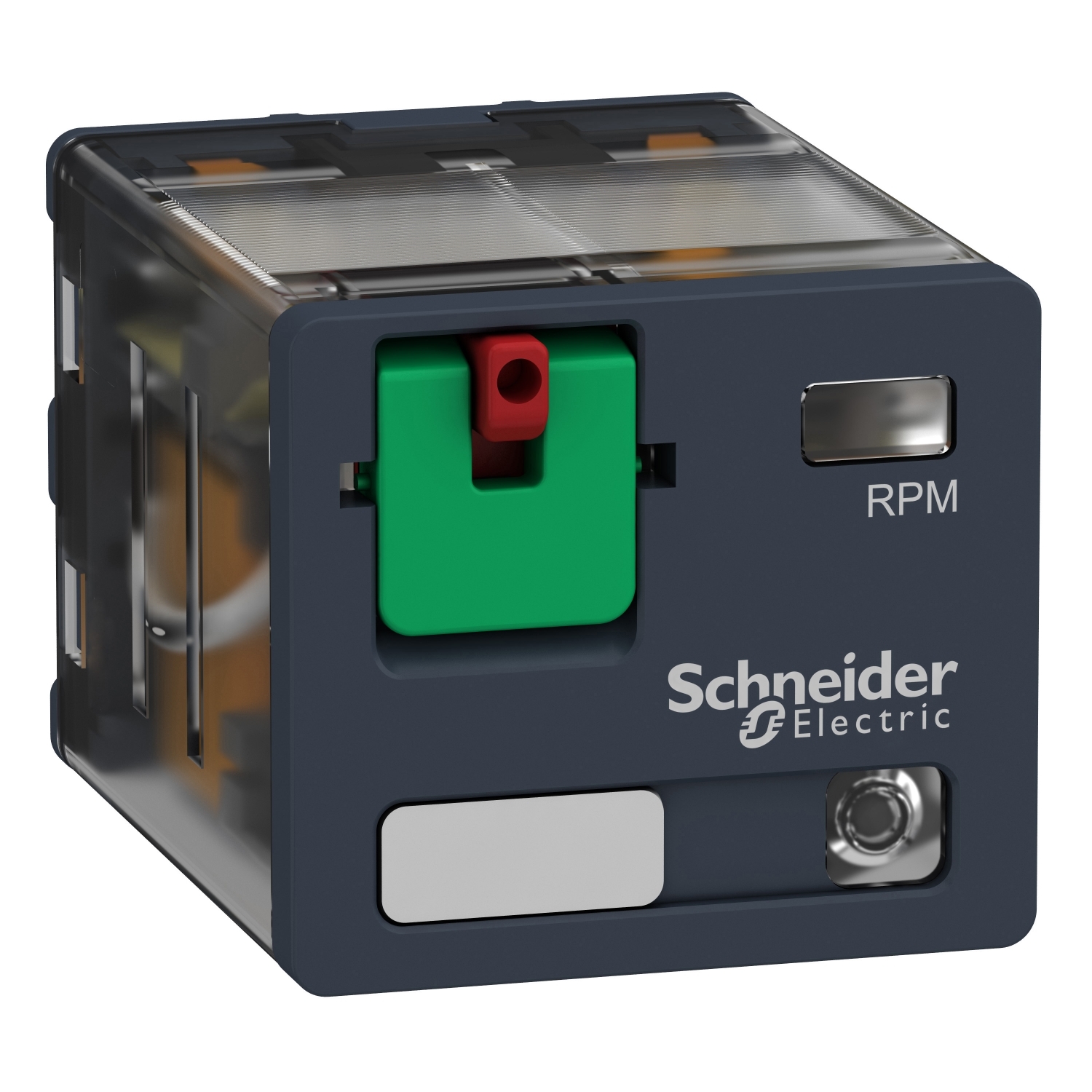 Schneider Electric Schneider Electric RPM32B7 – plug-in relay, Harmony electromechanical relays, 15A, 3CO, with LED, lockable test button, 24V AC