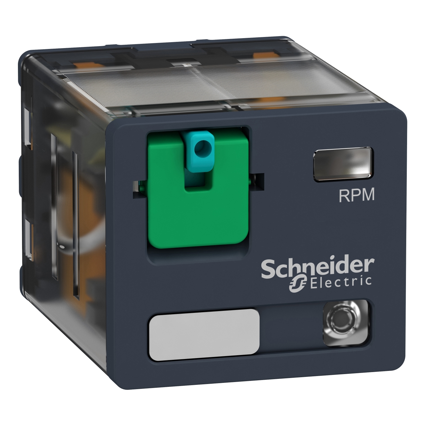 Schneider Electric Schneider Electric RPM32BD – plug-in relay, Harmony electromechanical relays, 15A, 3CO, with LED, lockable test button, 24V DC