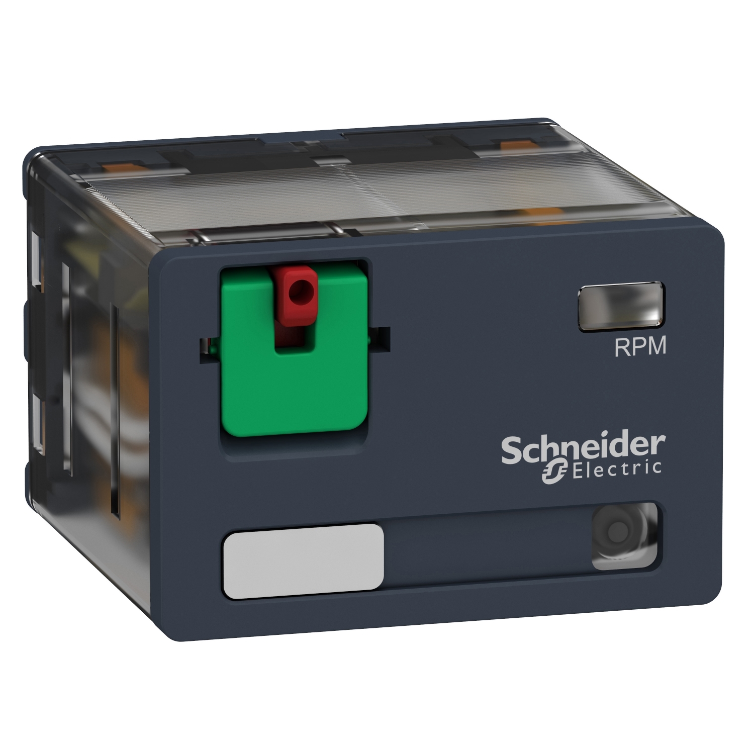 Schneider Electric Schneider Electric RPM42B7 – plug-in relay, Harmony electromechanical relays, 15A, 4CO, with LED, lockable test button, 24V AC