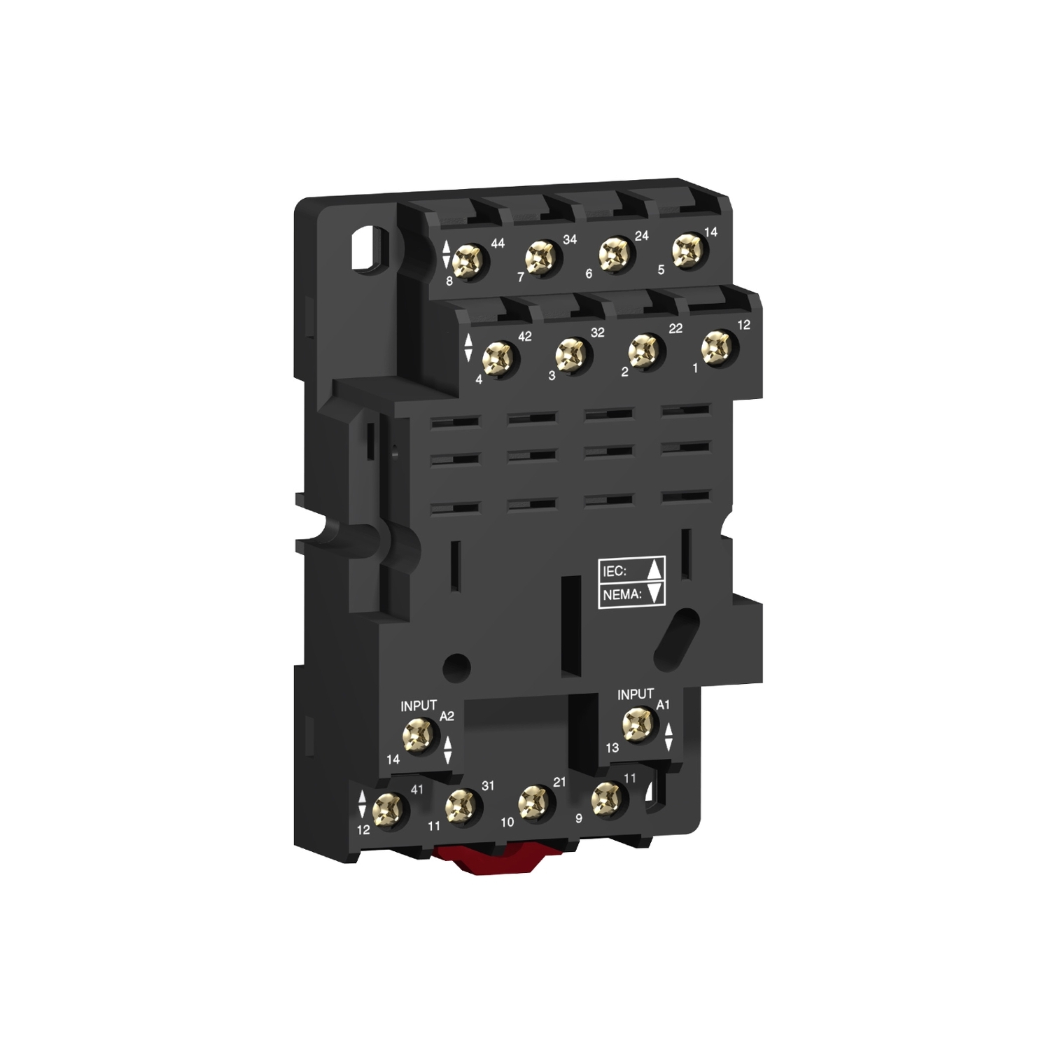 Schneider Electric Schneider Electric RPZF4 – Harmony, Socket, for RPM4 power relays, 16 A screw clamp terminals, mixed contact