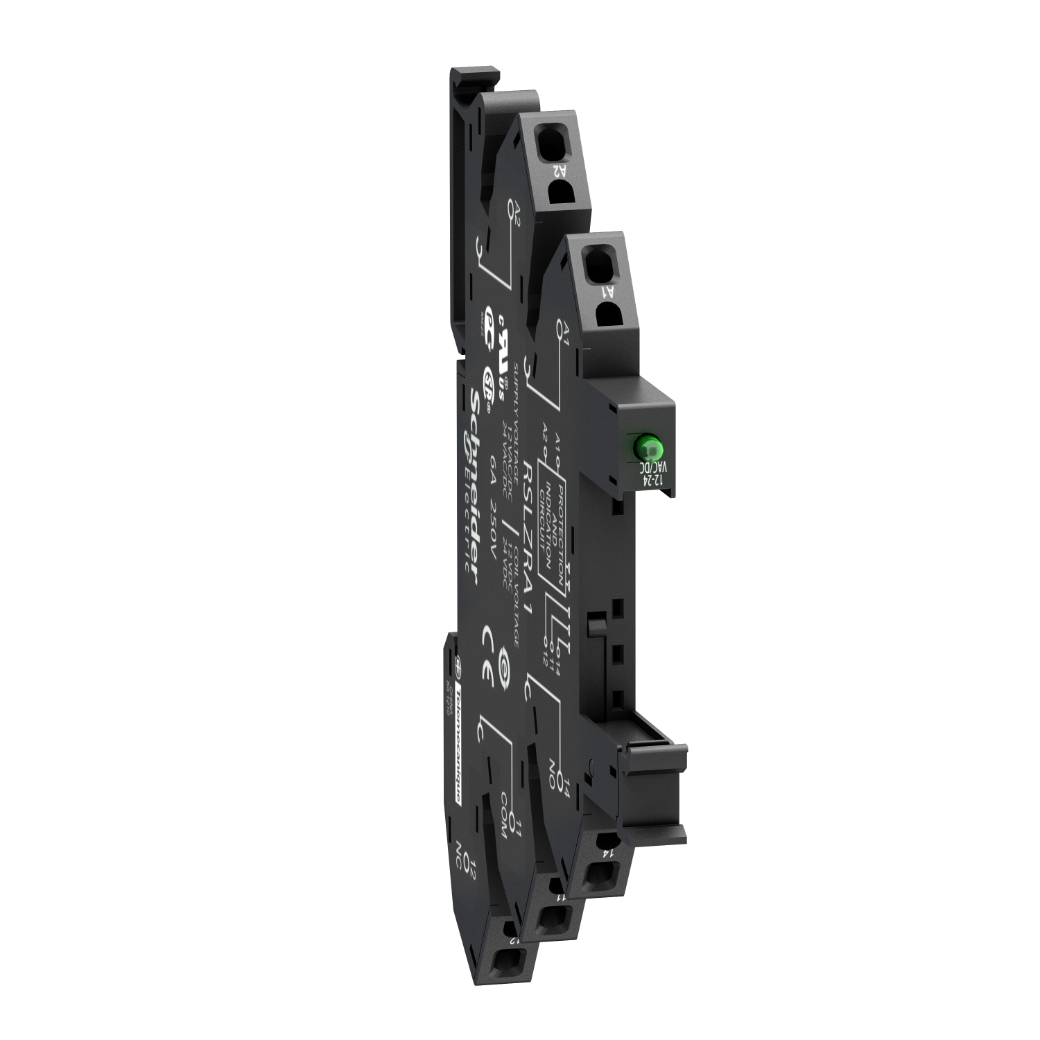 Schneider Electric Schneider Electric RSLZRA4 – spring socket equipped with LED and protection circuit, 230 V