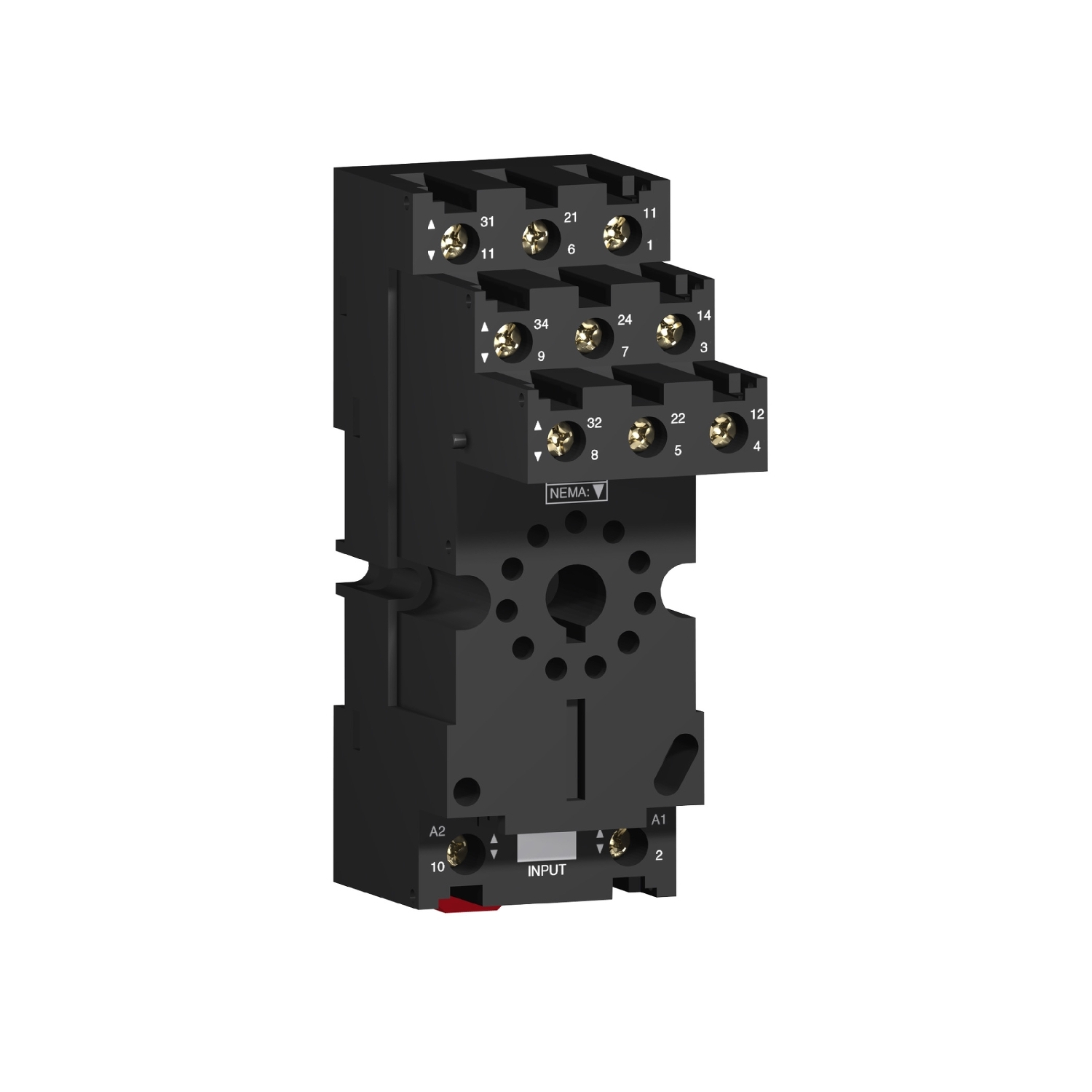 Schneider Electric Schneider Electric RUZSC3M – Harmony, Socket, for RUMC3 relays, 12 A, screw connectors, separate contact