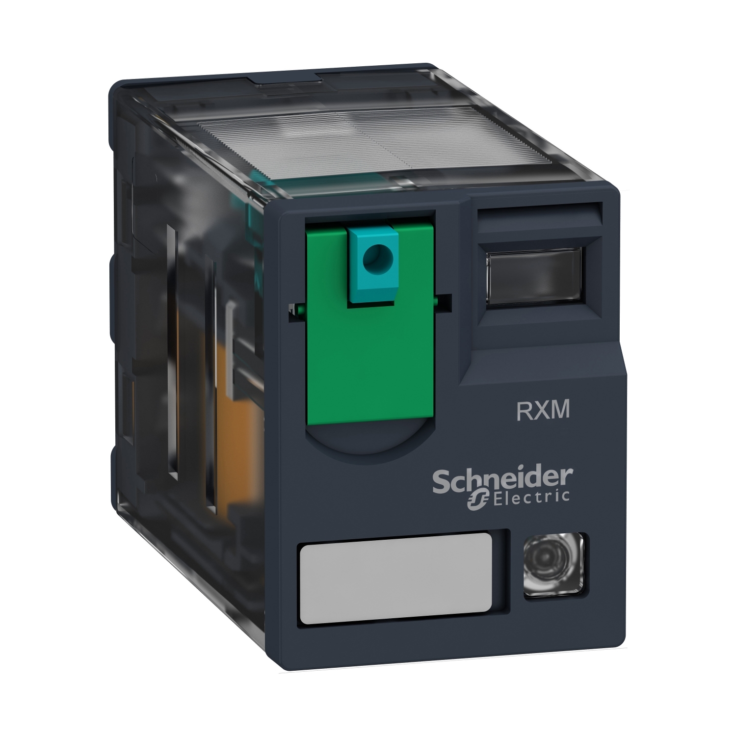 Schneider Electric Schneider Electric RXM4AB2GD – Harmony, Miniature plug-in relay, 6 A, 4 CO, with LED, with lockable test button, 125 V DC