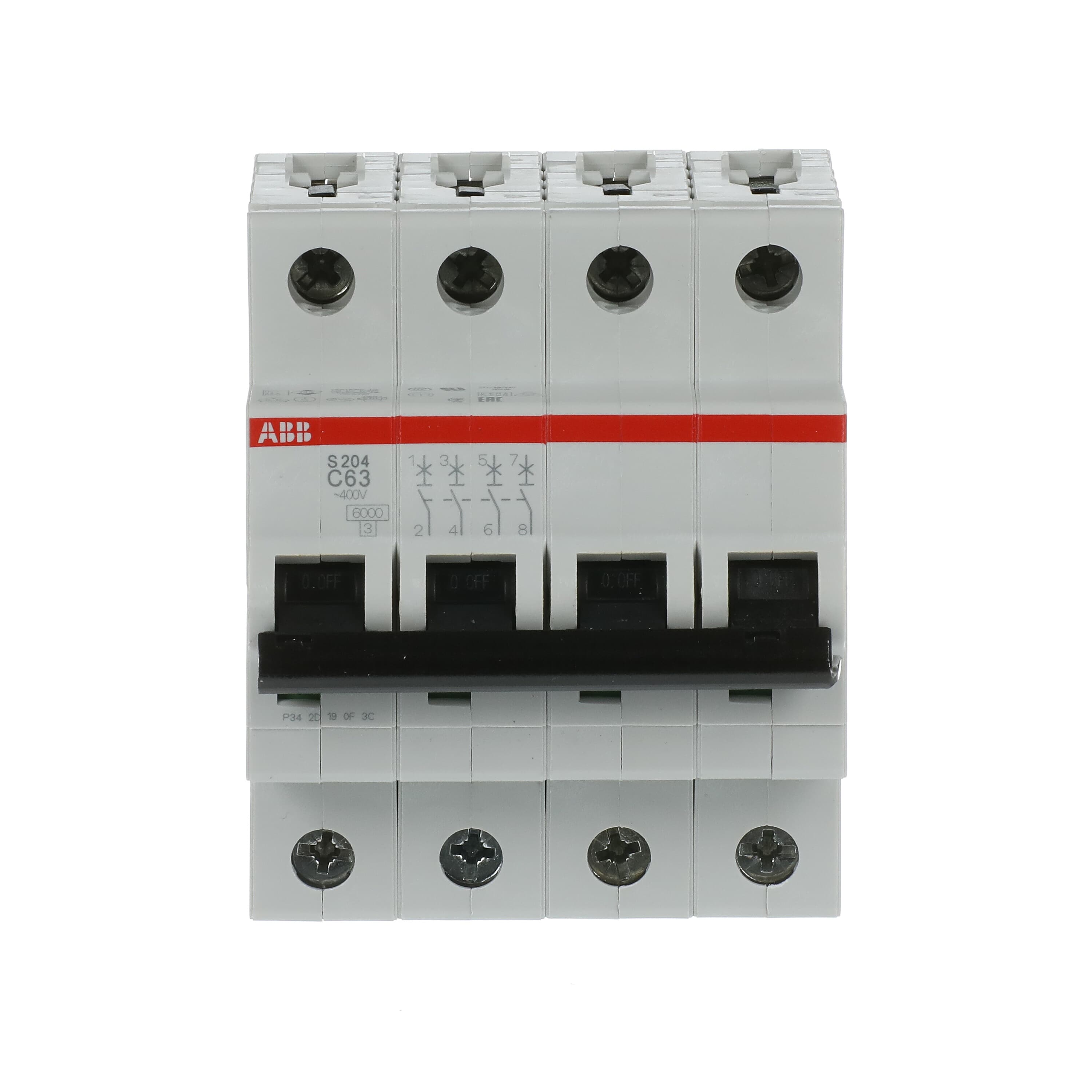 ABB ABB S204-C63 Miniature circuit breaker (MCB)
