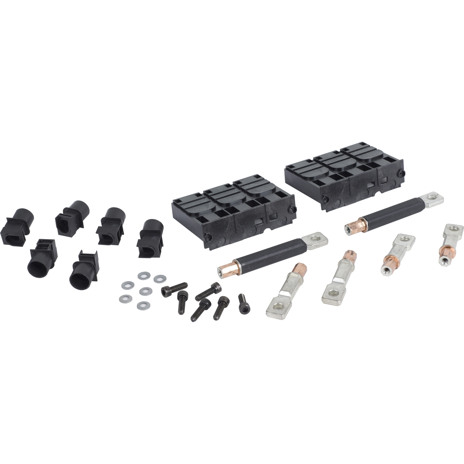 Schneider Electric Schneider Electric S37432 – Circuit breaker accessory, PowerPacT H, rear connection kit, 3 pole, mixed, 4x short, 2x covers