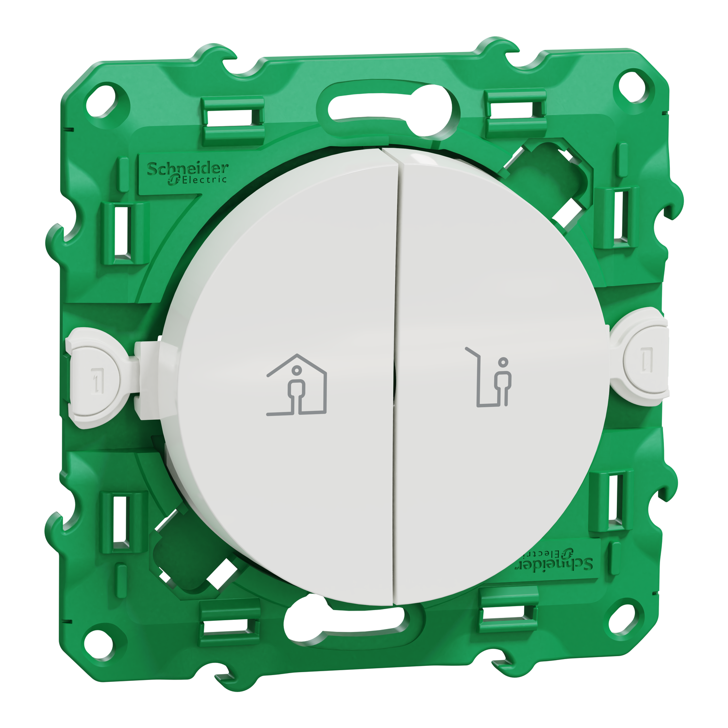 Schneider Electric Schneider Electric S520191 – Odace wireless and battery-free - group control - dual input/output - white