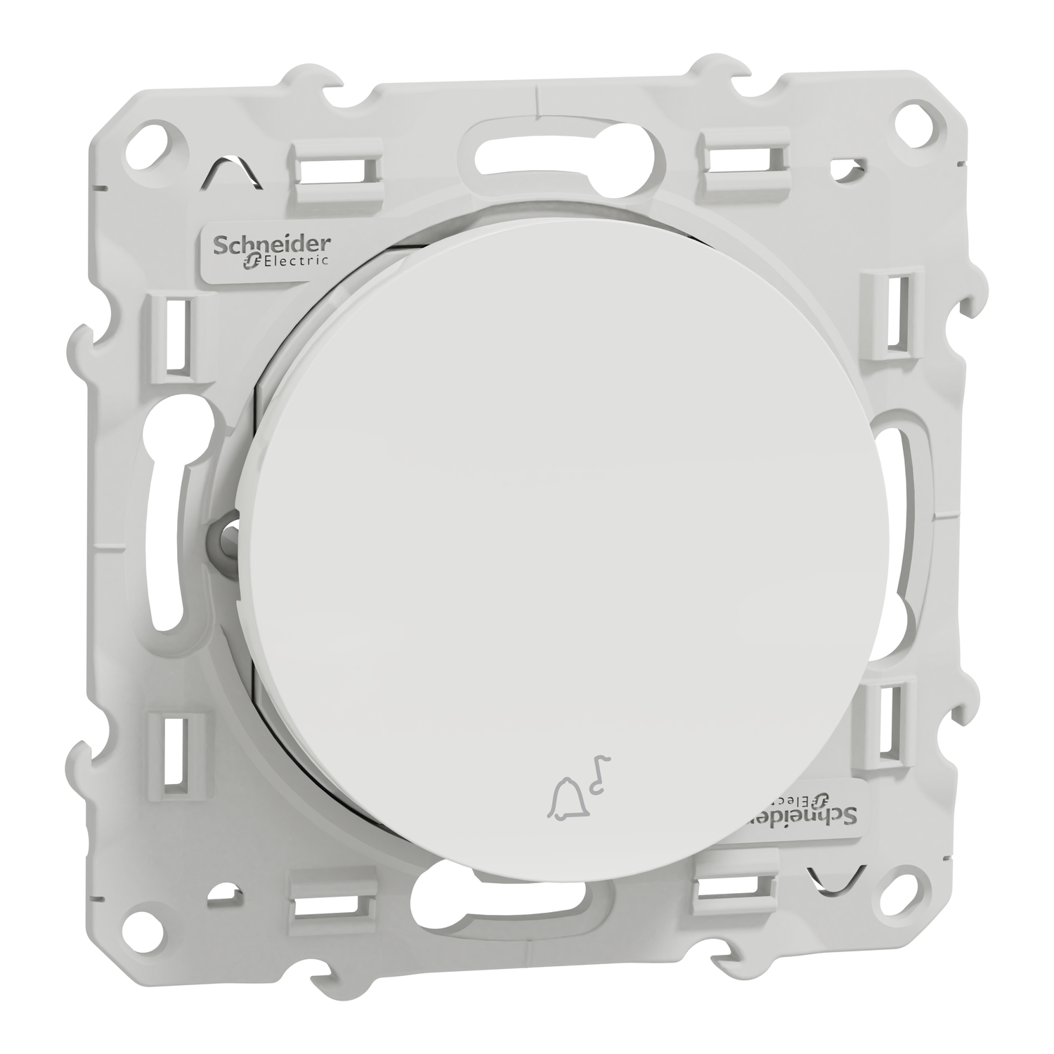 Schneider Electric Schneider Electric S520246 – Odace 2011 - push button - white - with bell symbol