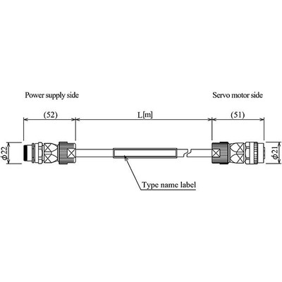 Mitsubishi Electric Mitsubishi Electric SC-BKC1JCBL10M-H servo or automation interconnection cable