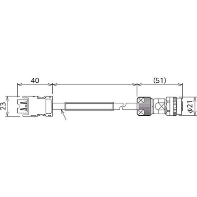 Mitsubishi Electric Mitsubishi Electric SC-J3ENSCBL8M-L servo or automation interconnection cable