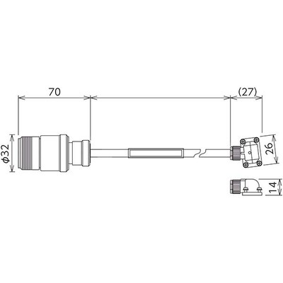 Mitsubishi Electric Mitsubishi Electric SC-PWS1JCBL05M-A1H servo or automation interconnection cable