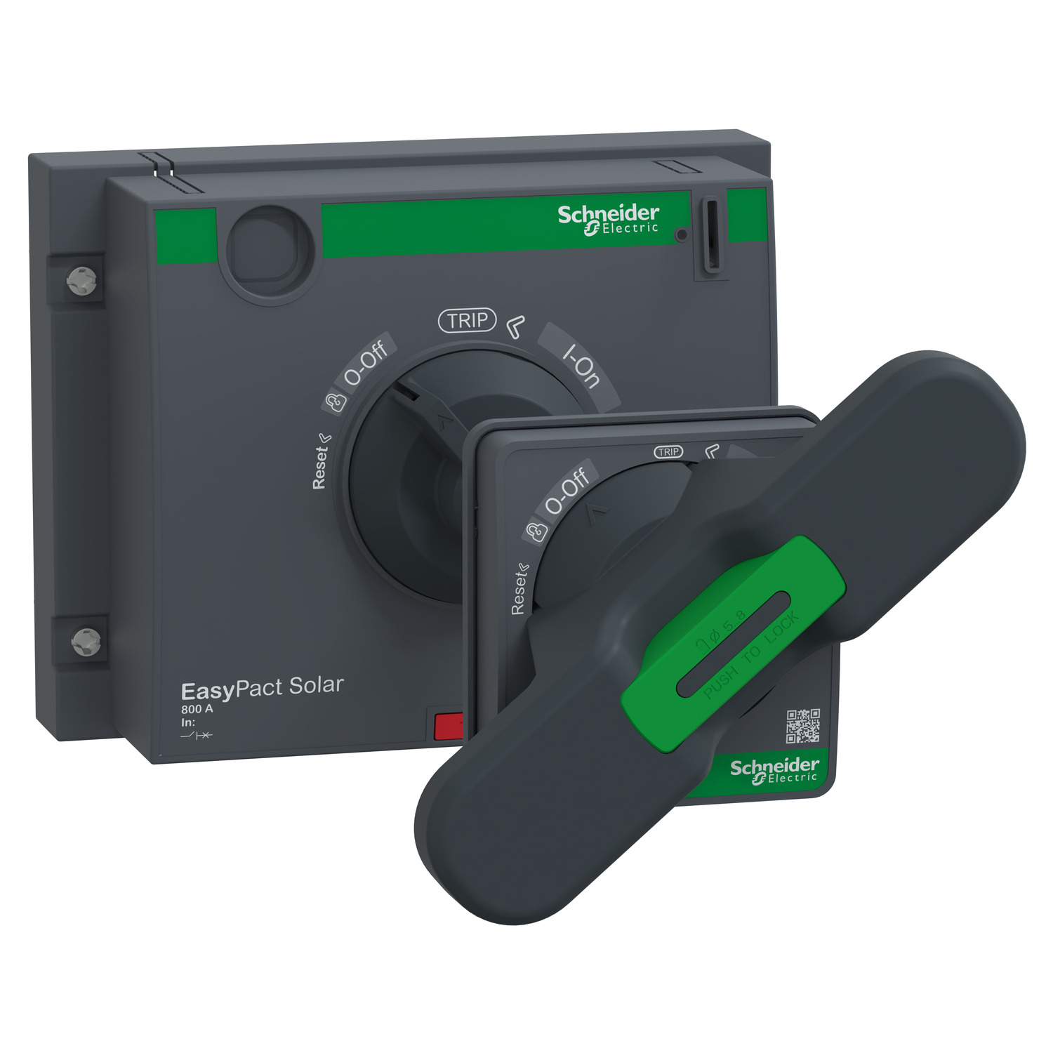 Schneider Electric Schneider Electric SOL80ROTE – Extended rotary handle, EasyPact Solar MCCB 800, shaft length 250mm, IP54
