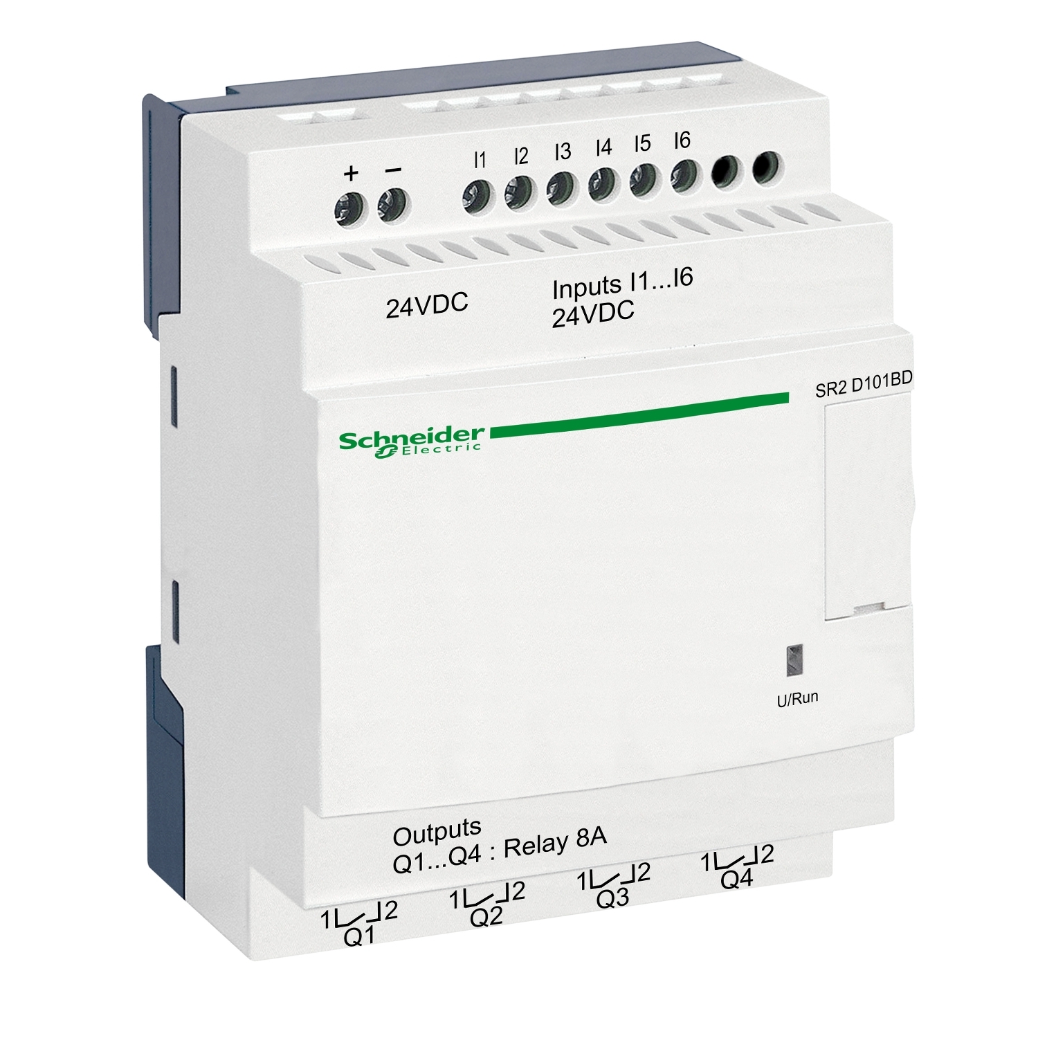 Schneider Electric Schneider Electric SR2D101BD – compact smart relay Zelio Logic - 10 I O - 24 V DC - no clock - no display