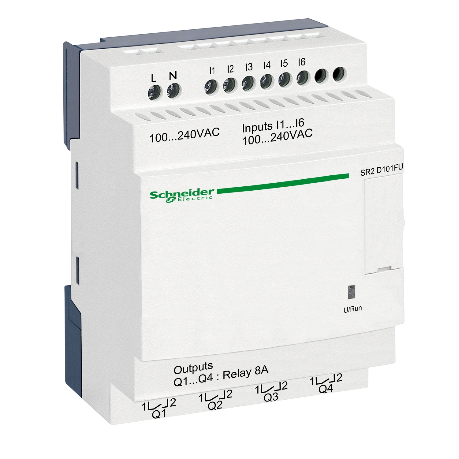 Schneider Electric Schneider Electric SR2D101FU – compact smart relay Zelio Logic - 10 I O - 100..240 V AC - no clock - no display